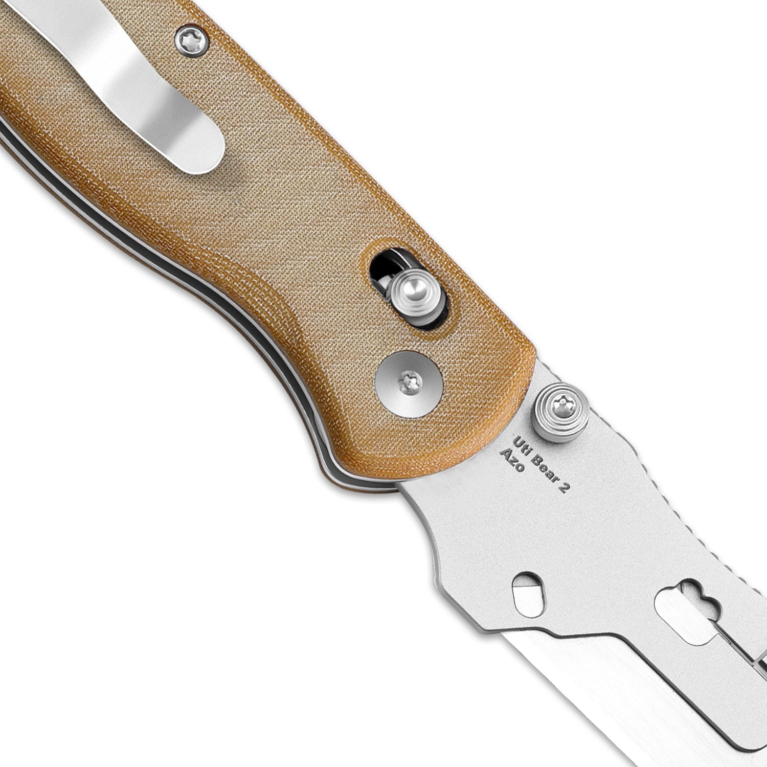 Drop Bear® Utility | Kizer Clutch Lock™ | Uti BEAR 2 | SK5 & 50Cr15MoV | Micarta | KizerV™ 3619JA7