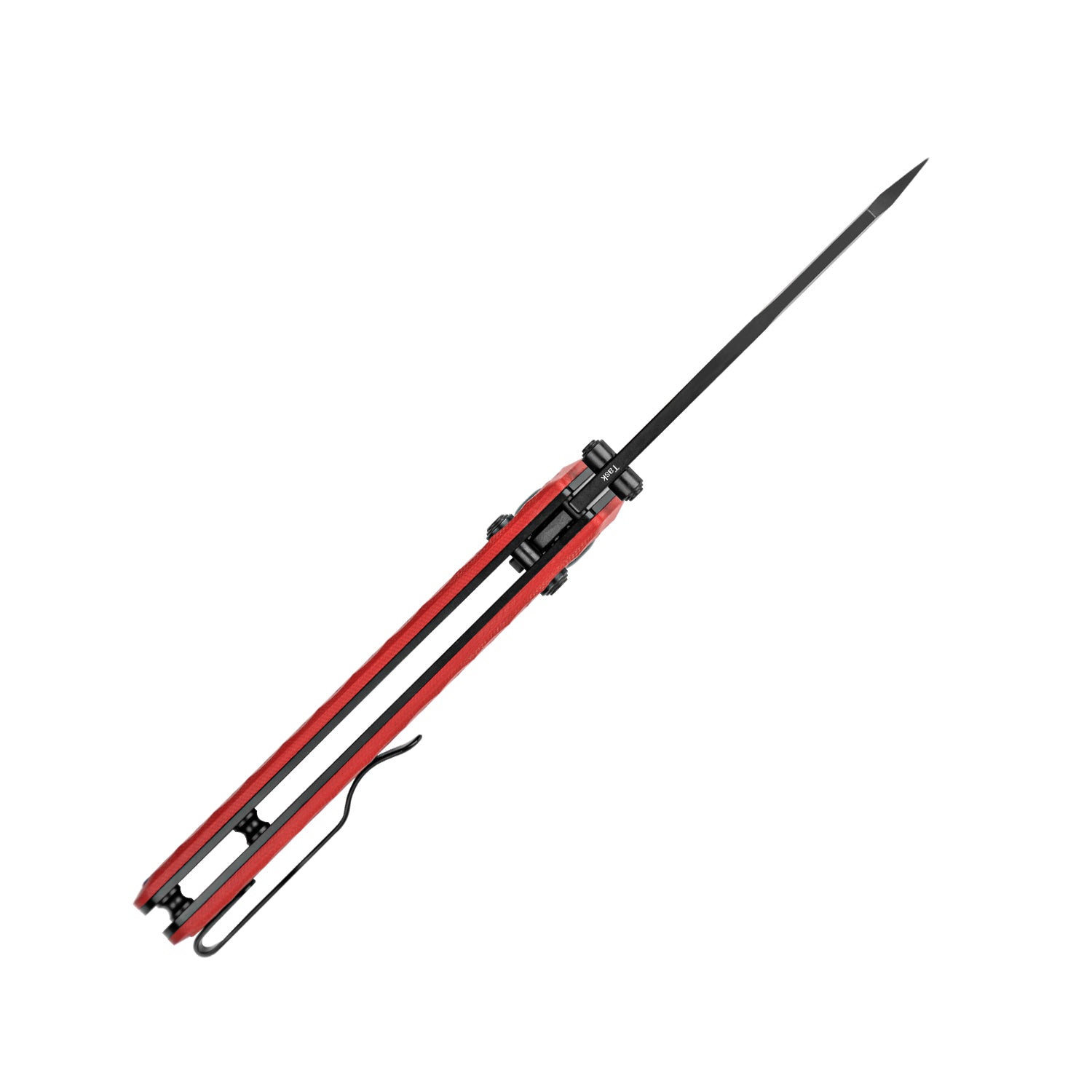 Task 3.04 inch NitroV Blade Clutch Lock Red G10 Handle V3641A2-Kizer