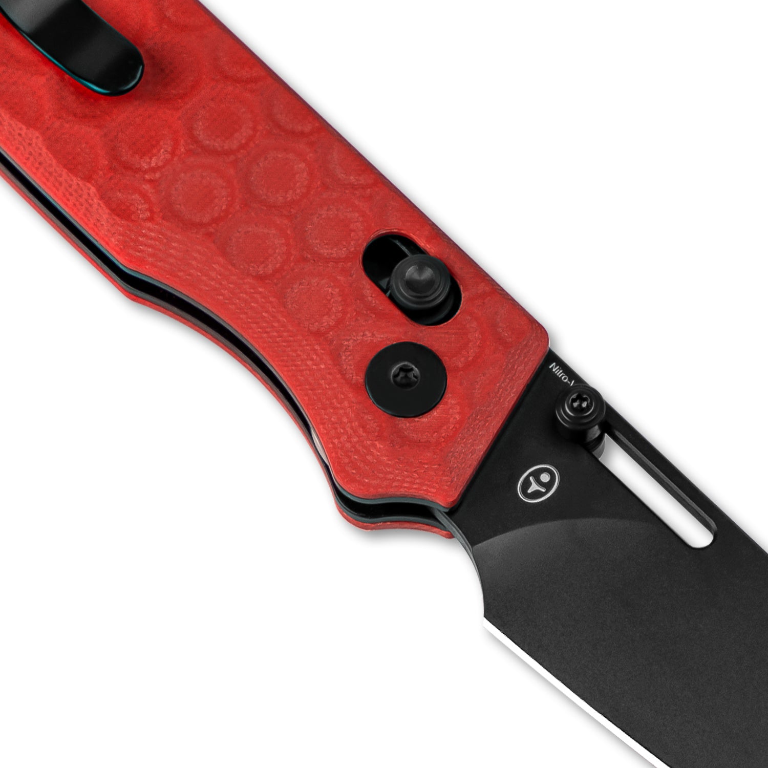 Task 3.04 inch NitroV Blade Clutch Lock Red G10 Handle V3641A2-Kizer