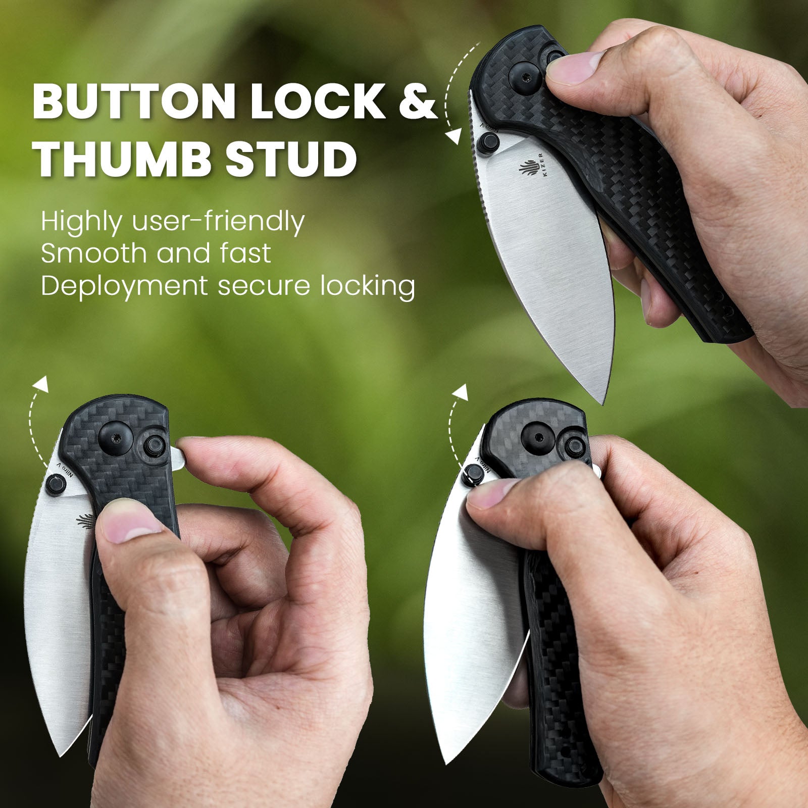 Mini Grouper | Nitro V | G10 Carbon Fiber | V3669A1