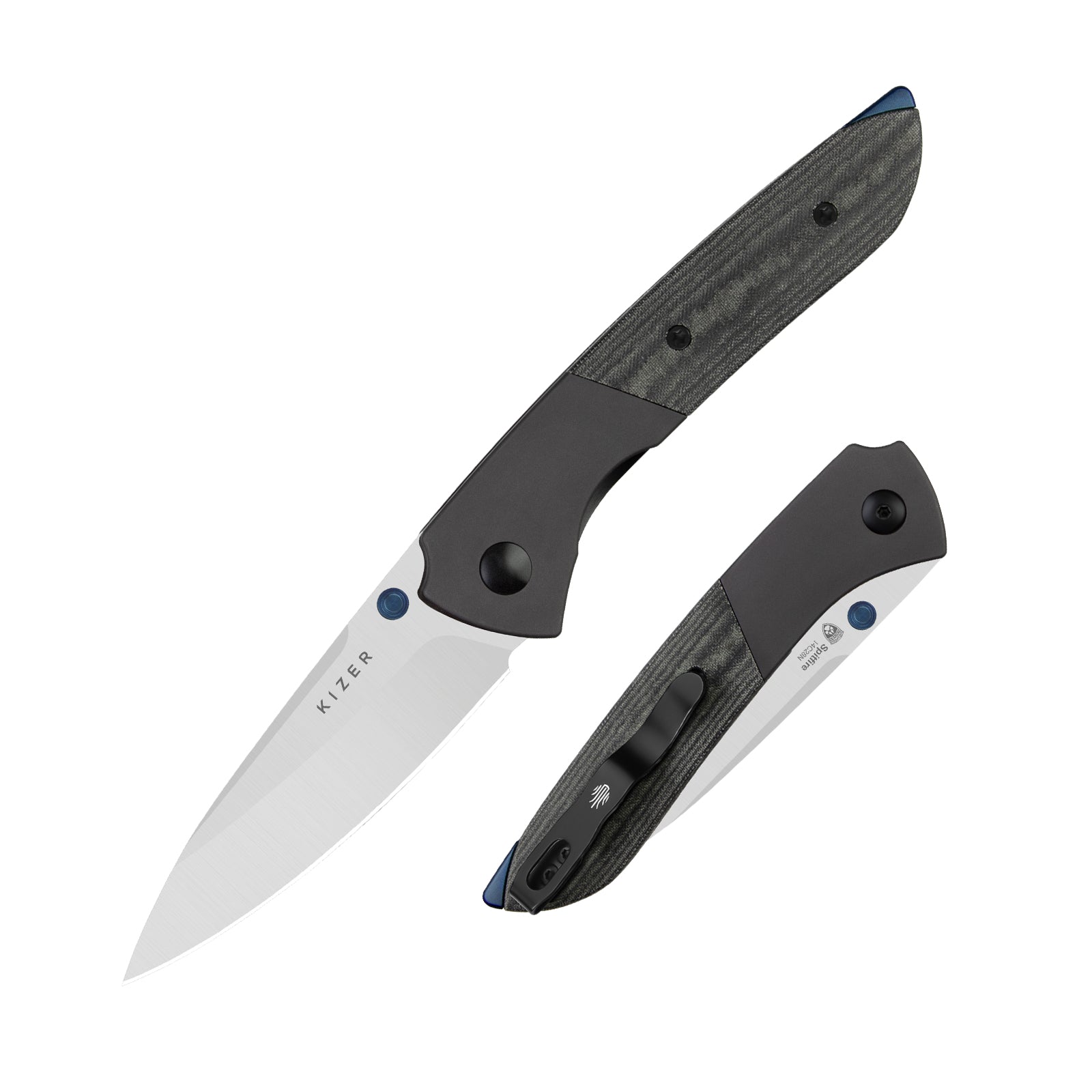 Spitfire 3.13 inch 14C28N Aluminum + Micarta V3690A1-Kizer