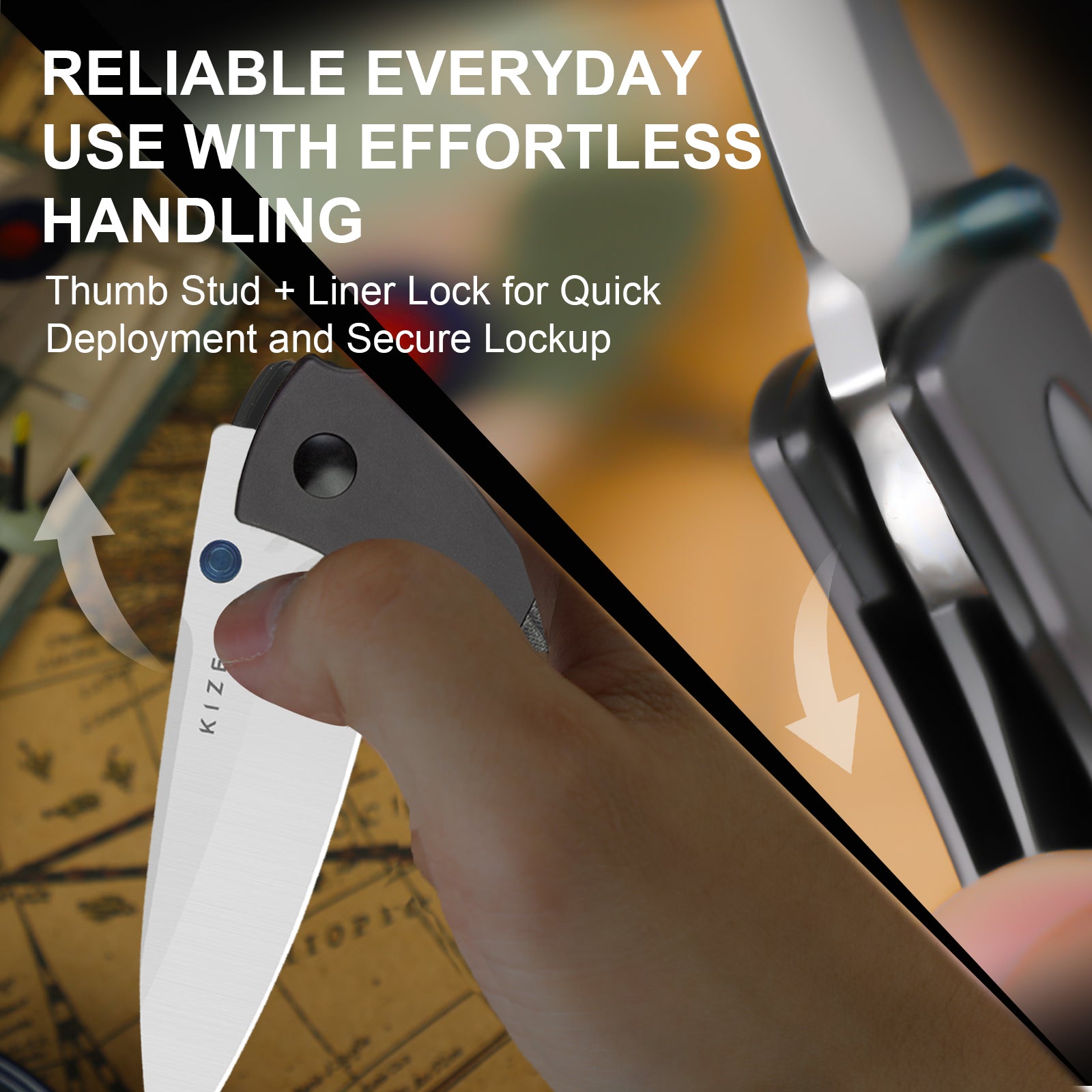 Spitfire | 14C28N | Aluminum + Micarta | V3690A1