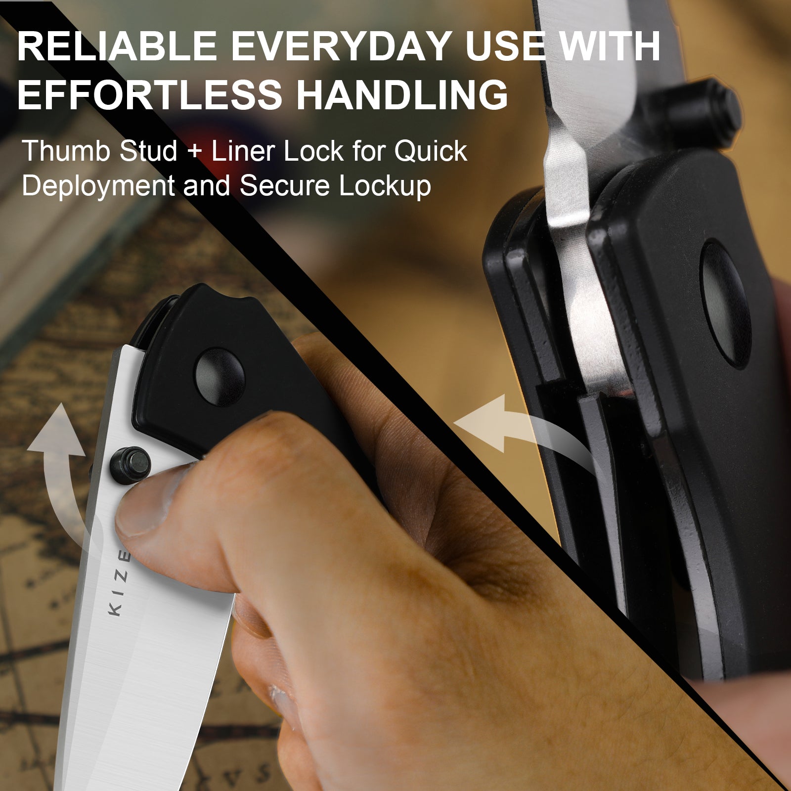 Spitfire | 14C28N | Aluminum & Richlite (Blue Canyon) | V3690A2