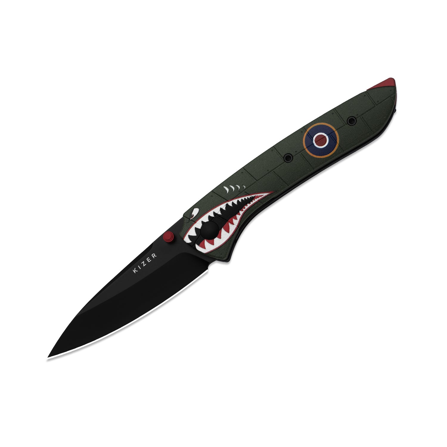 Spitfire Supermarine Edition | Matte PVD | 14C28N | Drop Point Blade | G10 | KizerV™ 3690A5 | Limited