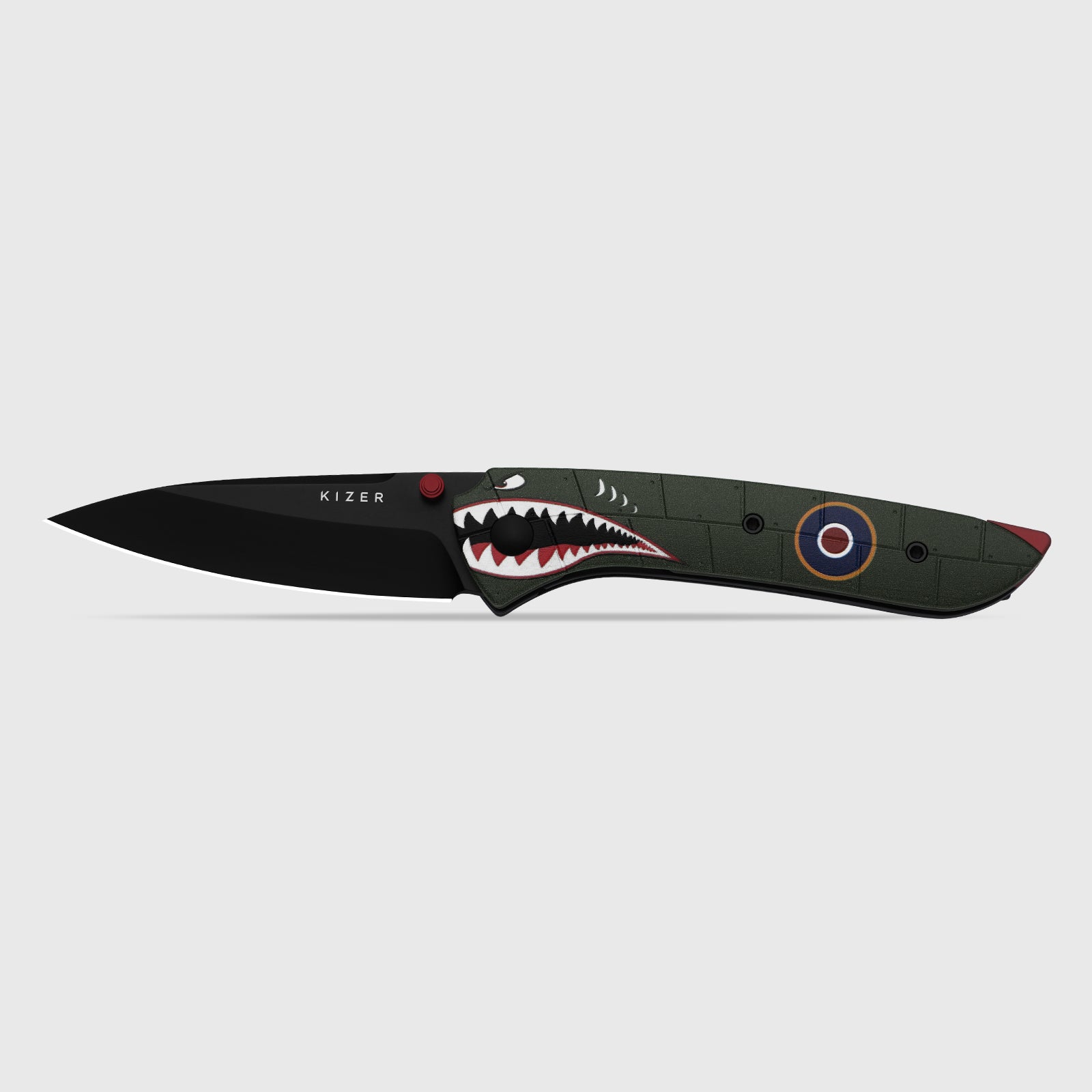 Spitfire Supermarine Edition | Matte PVD | 14C28N | Drop Point Blade | G10 | KizerV™ 3690A5 | Limited
