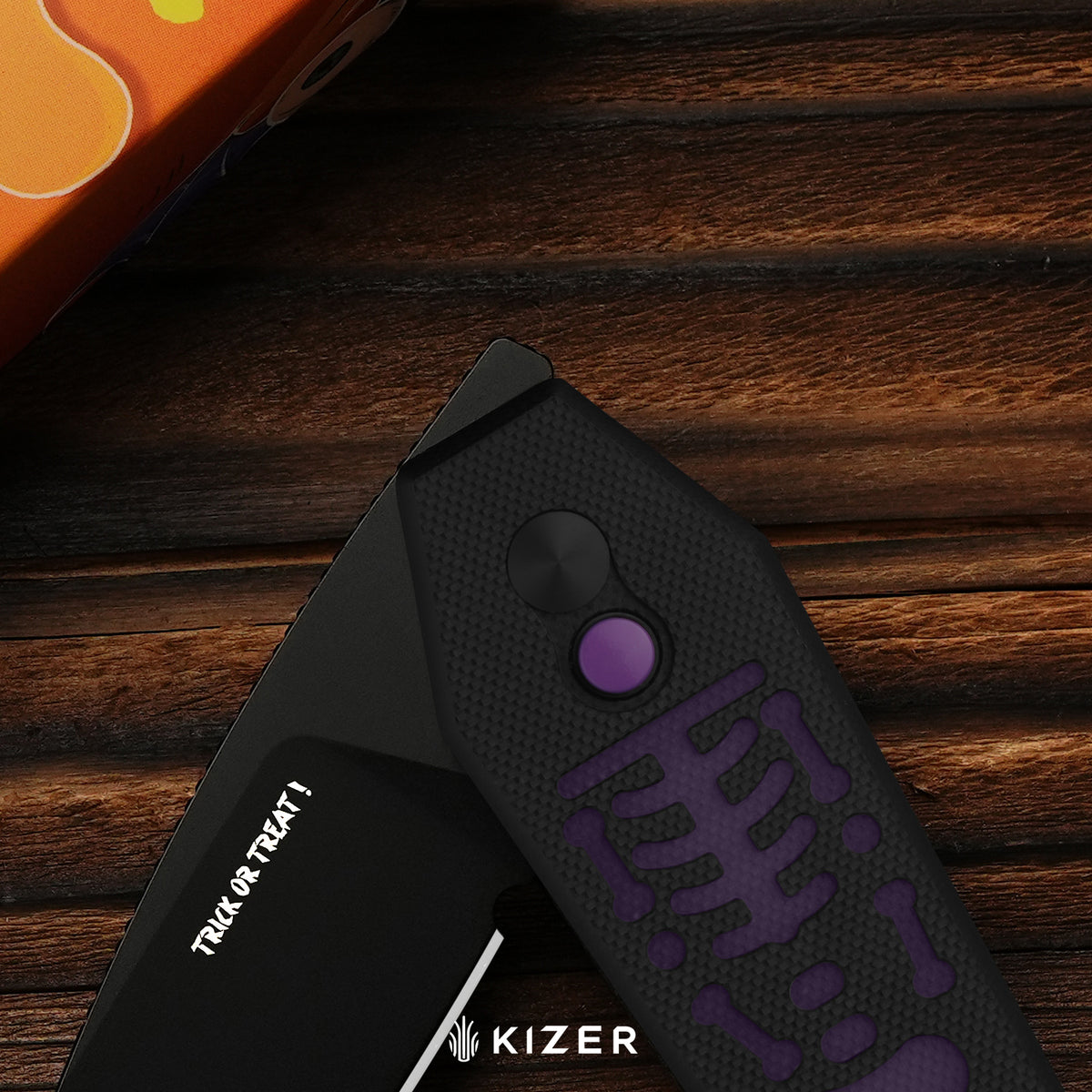 Halloween | Tomb | Nitro-V | Classic G10 Handle with GID G10 Handle | KizerV™ 3692HW2 | Halloween Special Edition