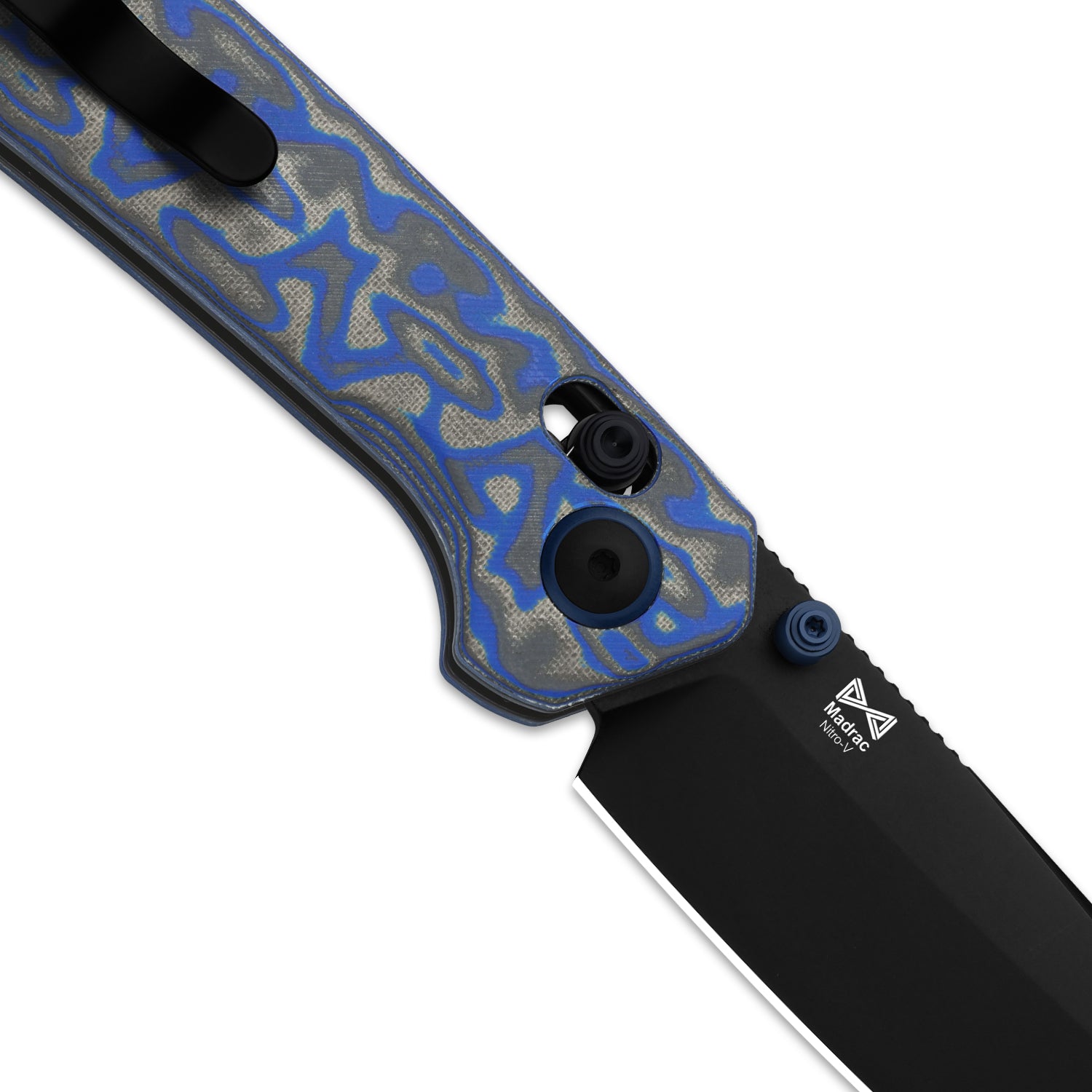 Madrac 3.06 inch Nitro-V Micarta With Vortex Pattern V3693A4-Kizer
