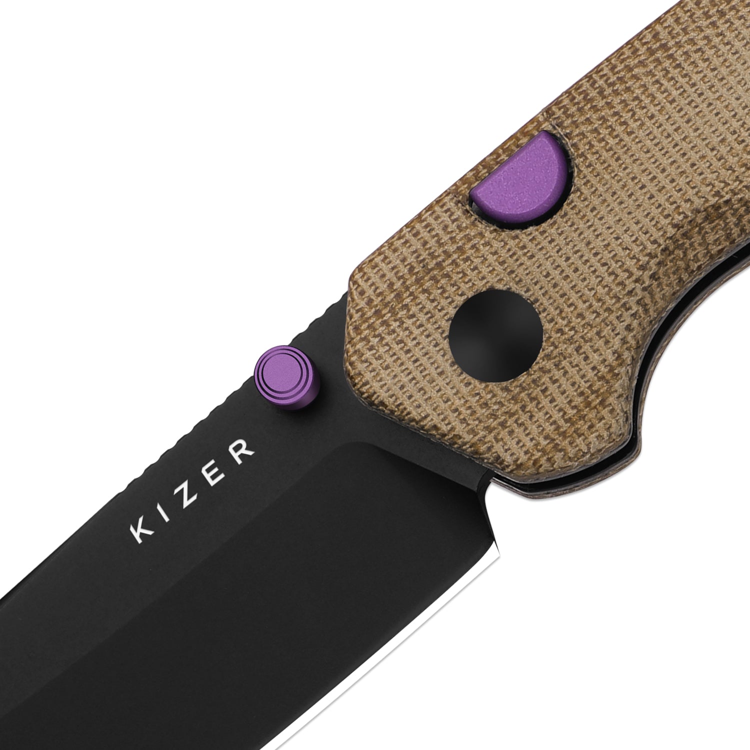 Madrac | Kizer Button Liner Lock™ | Norplex UltreX™ Micarta | 14C28N +