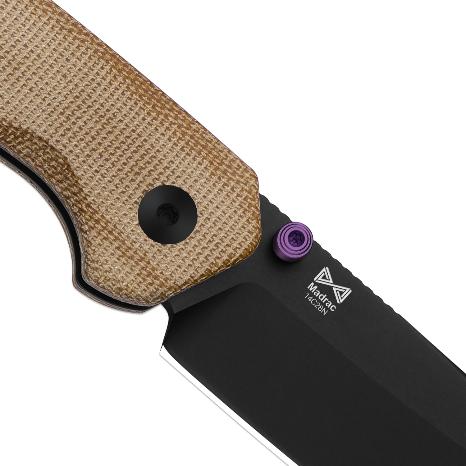 Madrac | Kizer Button Liner Lock™ | Norplex UltreX™ Micarta | 14C28N +
