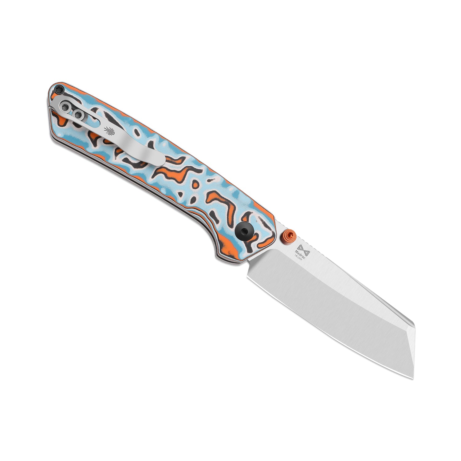 Madrac | Kizer Button Liner Lock™ | Micarta With Vortex Pattern | 14C2
