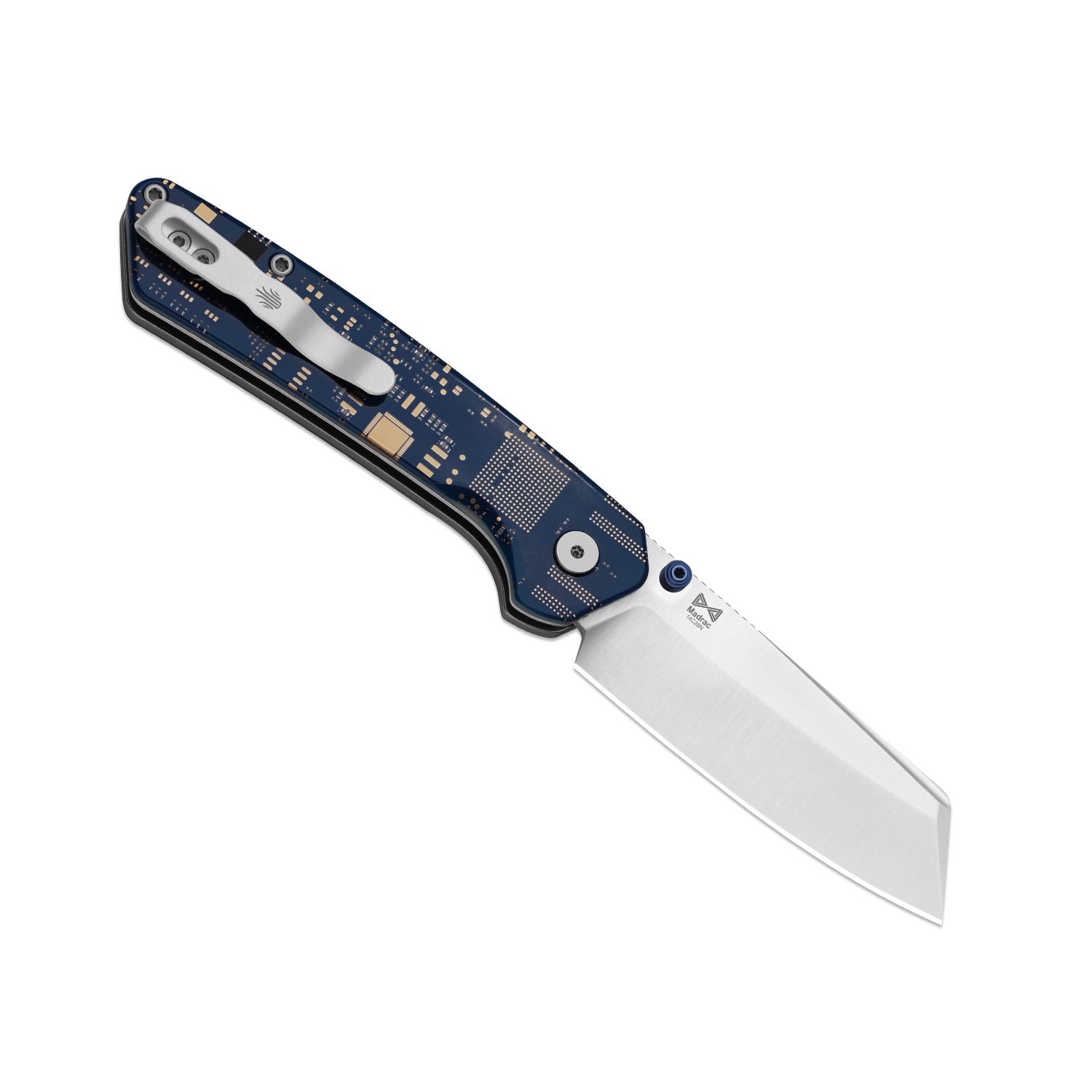 Madrac | Kizer Button Liner Lock™ | 14C28N | Resin & PCB | Black PVD Coating | KizerV™ 3693BSA3