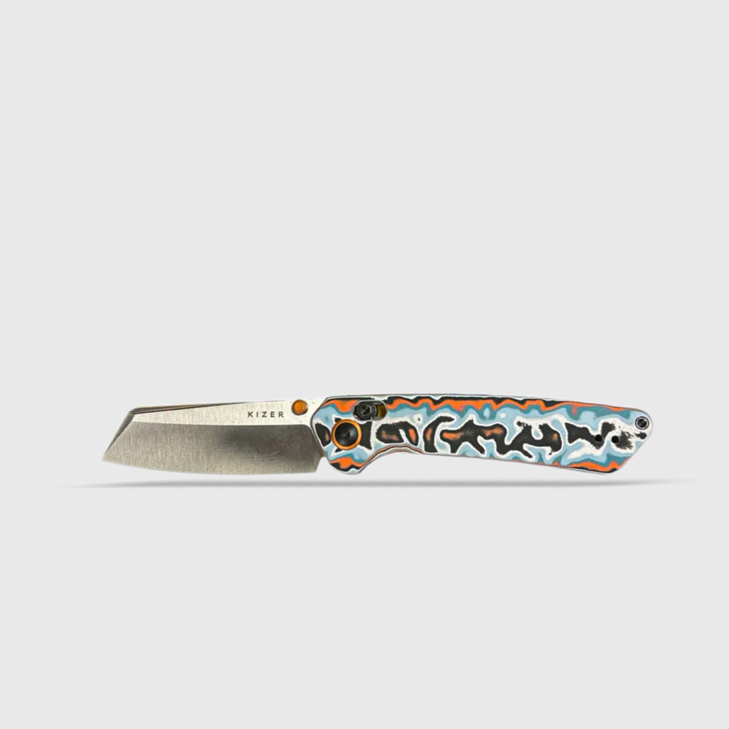 Madrac Blade City Exclusive Orange & Blue Micarta Handle V3693E1
