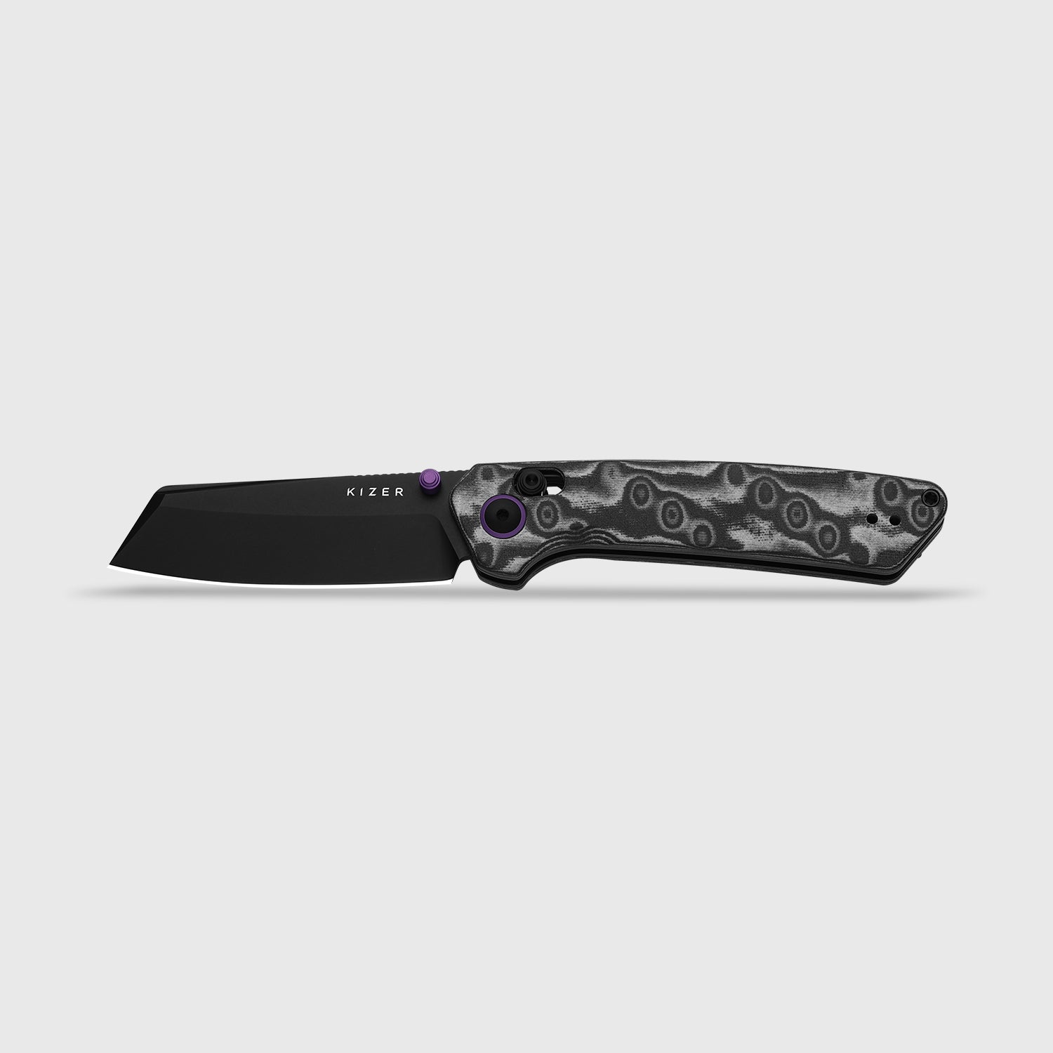 Madrac | Kizer Clutch Lock™ | GID | Micarta With Vortex Pattern | KizerV™ 3693PR1
