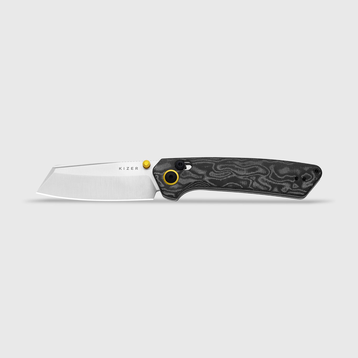 Madrac | Kizer Clutch Lock™ | GID | Micarta With Vortex Pattern | KizerV™ 3693PR2