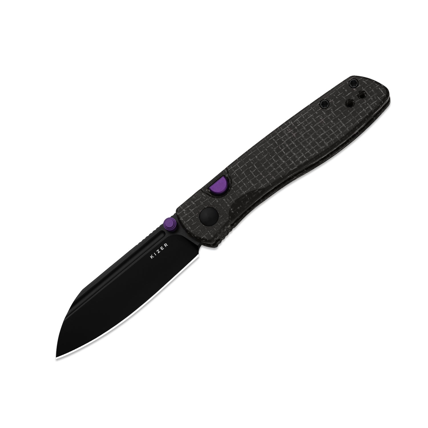 Renissance | Kizer Button Liner Lock™ | Micarta | N690 Black PVD Coati
