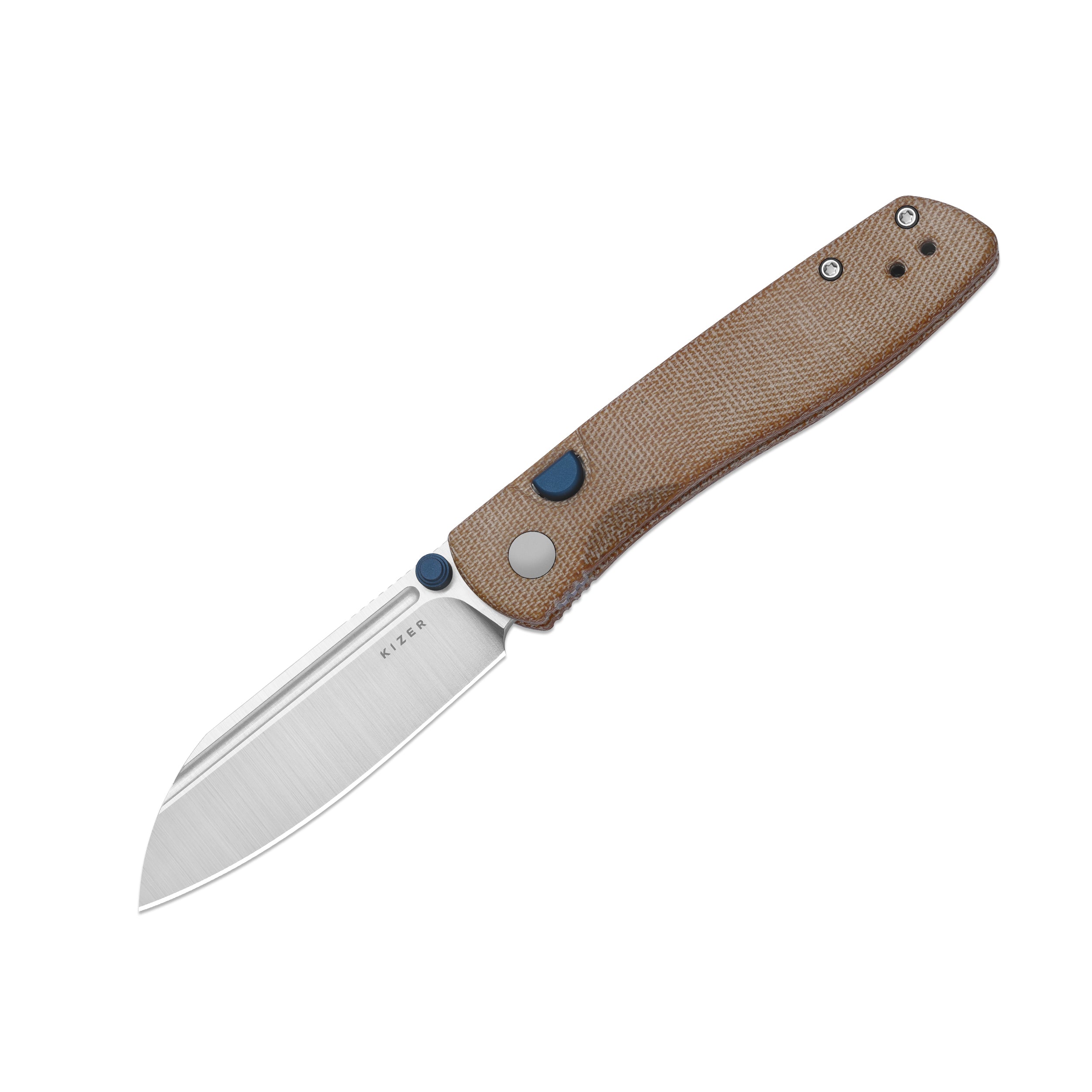 Renissance | Kizer Button Liner Lock™ | Norplex UltreX™ Micarta | N690 Satin | KizerV™ 3698A2
