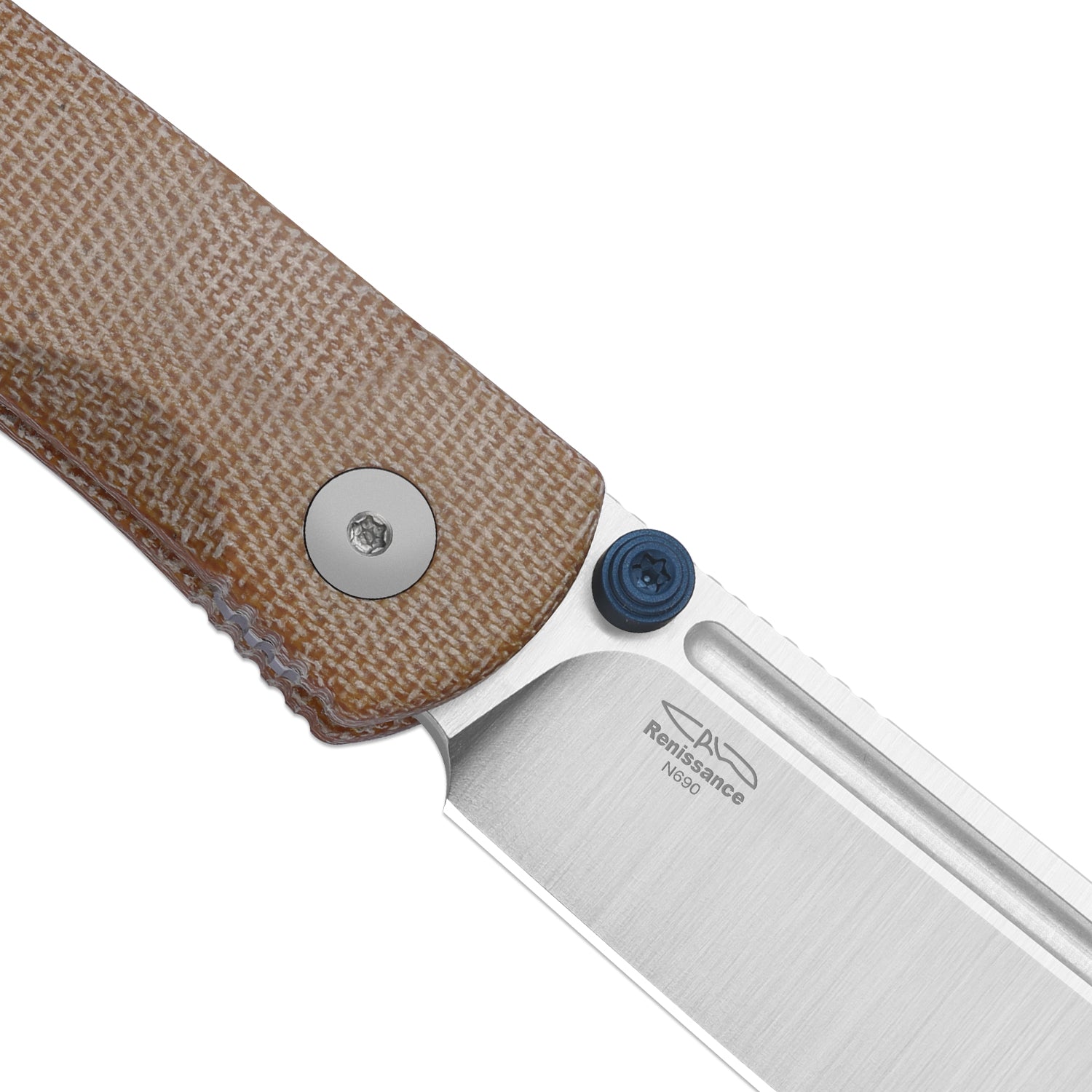 Renissance | Kizer Button Liner Lock™ | Norplex UltreX™ Micarta | N690 Satin | KizerV™ 3698A2
