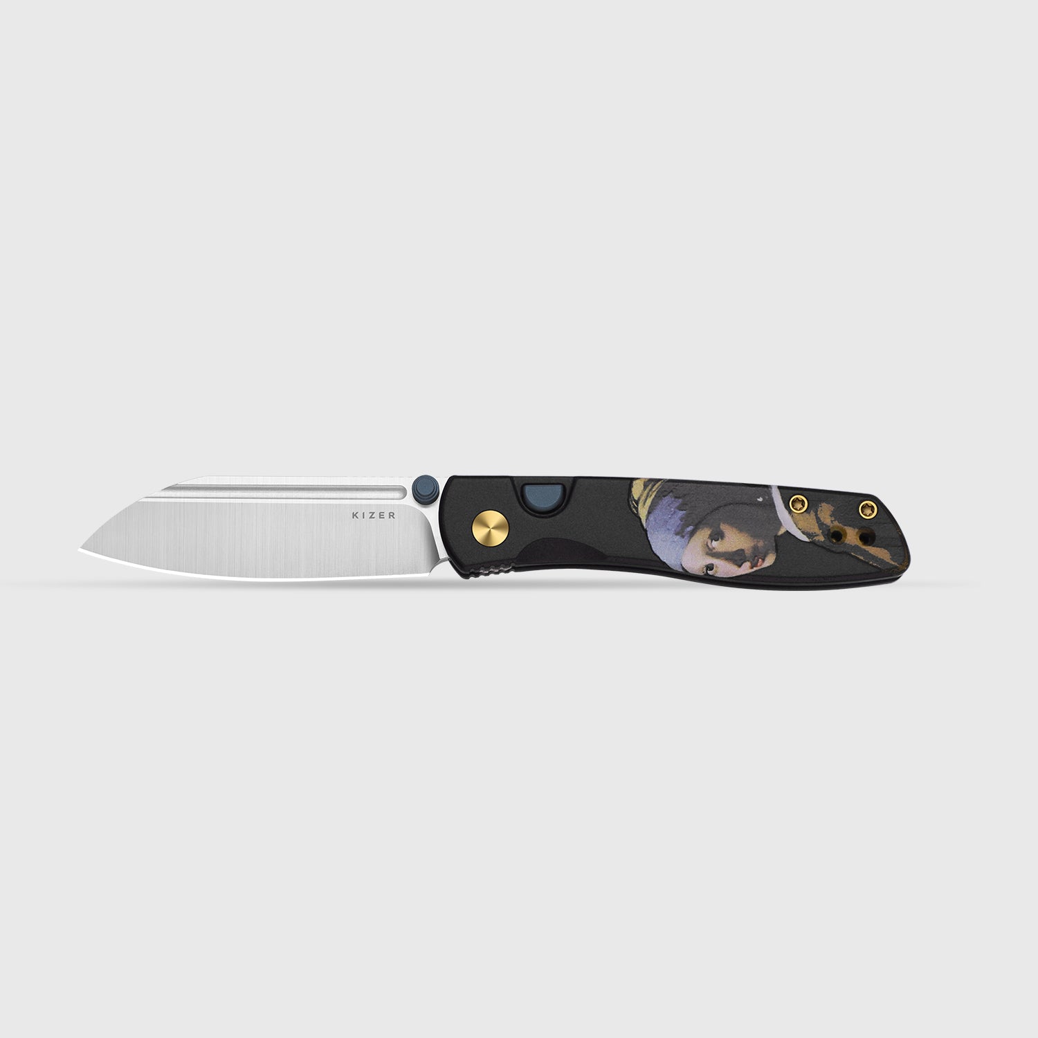 Renissance | Kizer Button Liner Lock™ | G10 | N690 + Satin | KizerV™ 3698A5