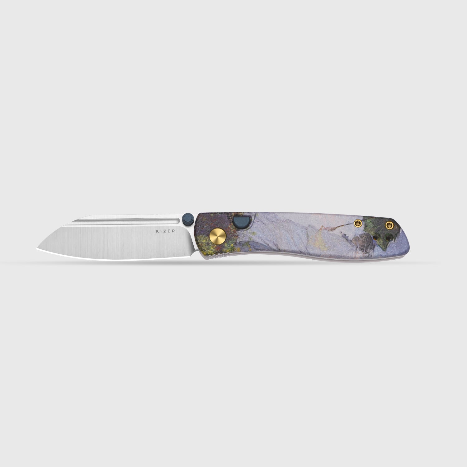 Renissance | Kizer Button Liner Lock™ | G10 | N690 + Satin | KizerV™ 3698A6