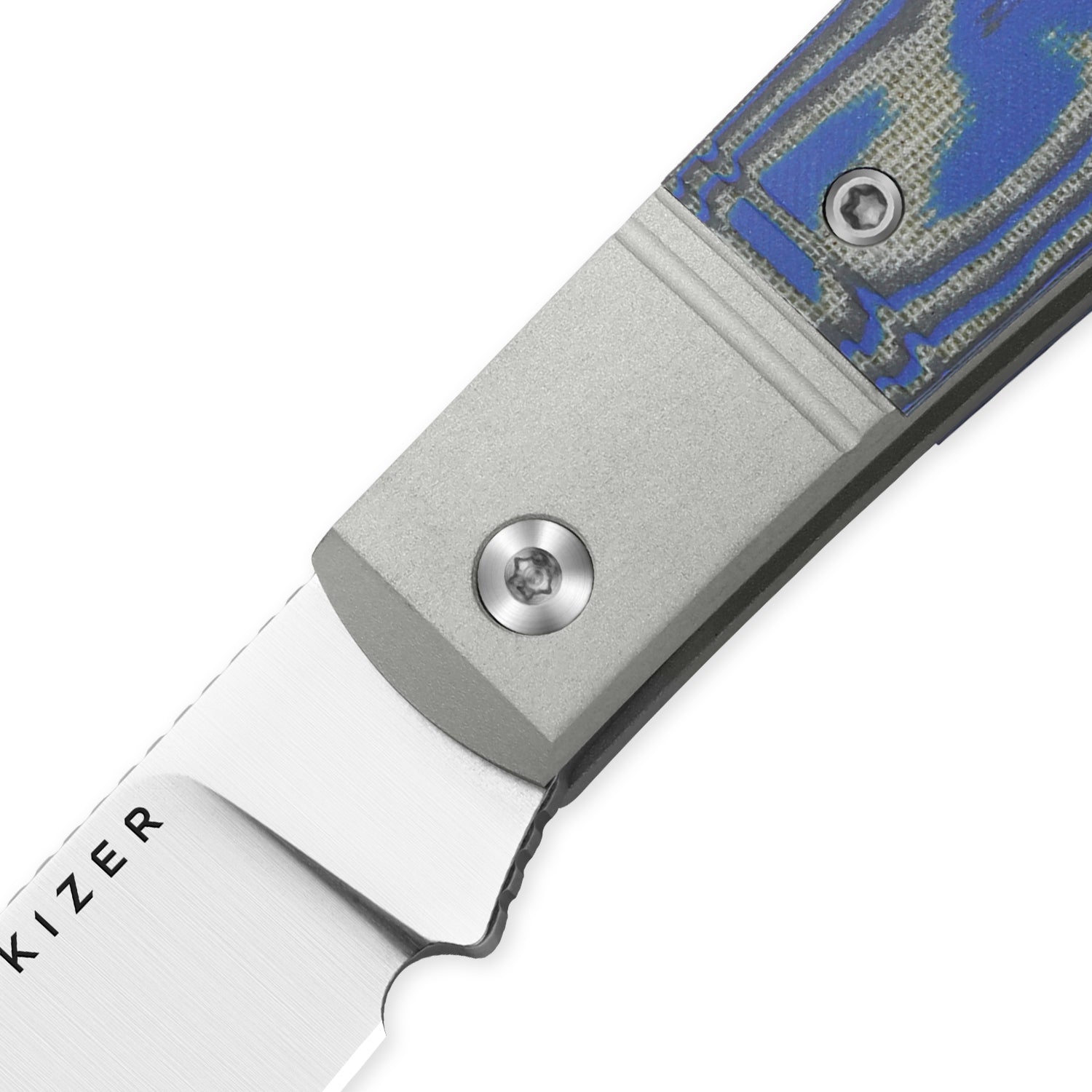 Trestle D | Micarta With Vortex Pattern | Slip Joint | Nitro-V | KizerV™ 3760A2