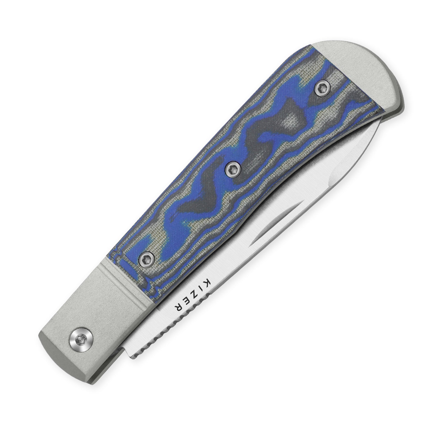 kizuki キズキ　RESONANSE long tee ネイビー Topsail 3.1 inch S45VN Titanium & Timascus Ki3735A2-Kizer