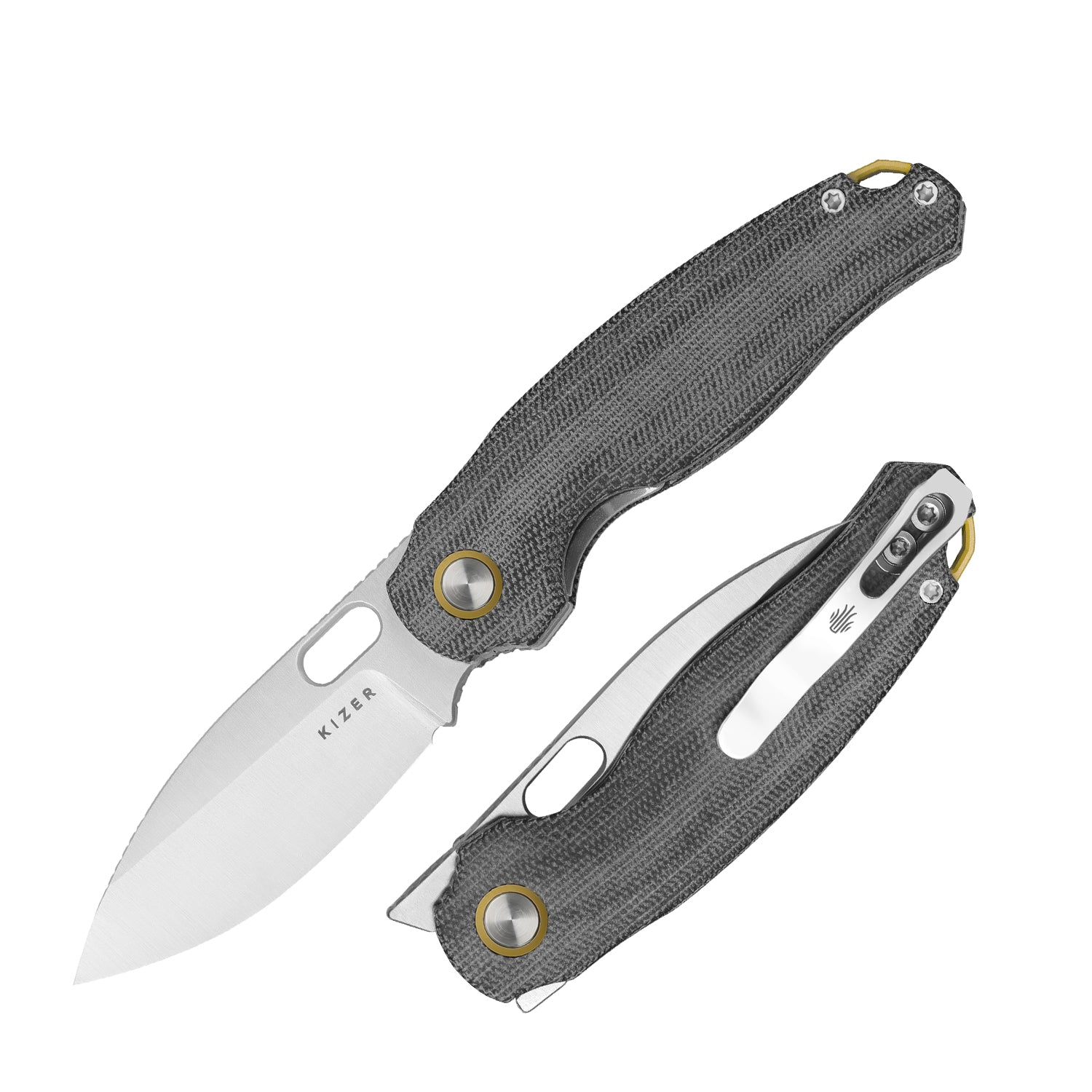 Seagull 2.9 inch 14C28N Micarta V3770A1-Kizer