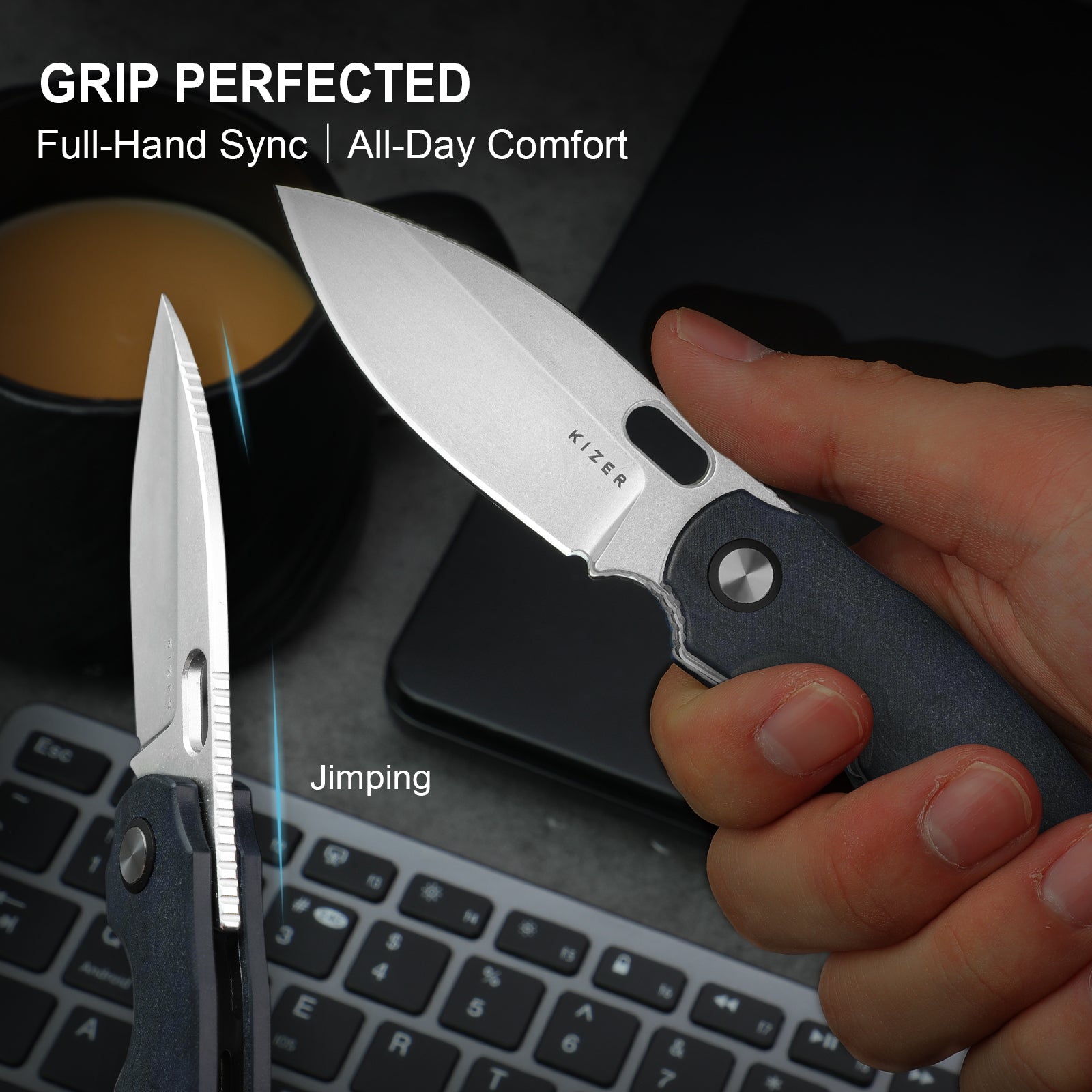 Seagull 2.9 inch 14C28N Richlite (Blue Canyon) V3770A2-Kizer