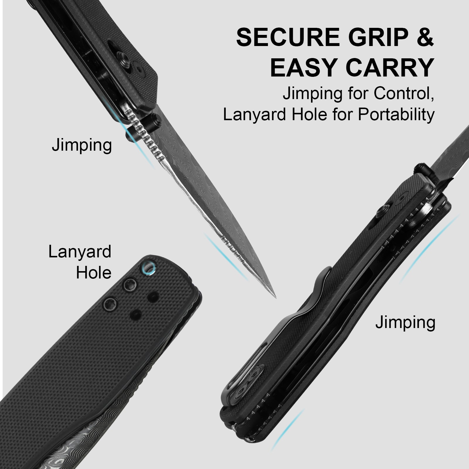 Aegis 2.8 inch Damascus G10 V3774A2-Kizer