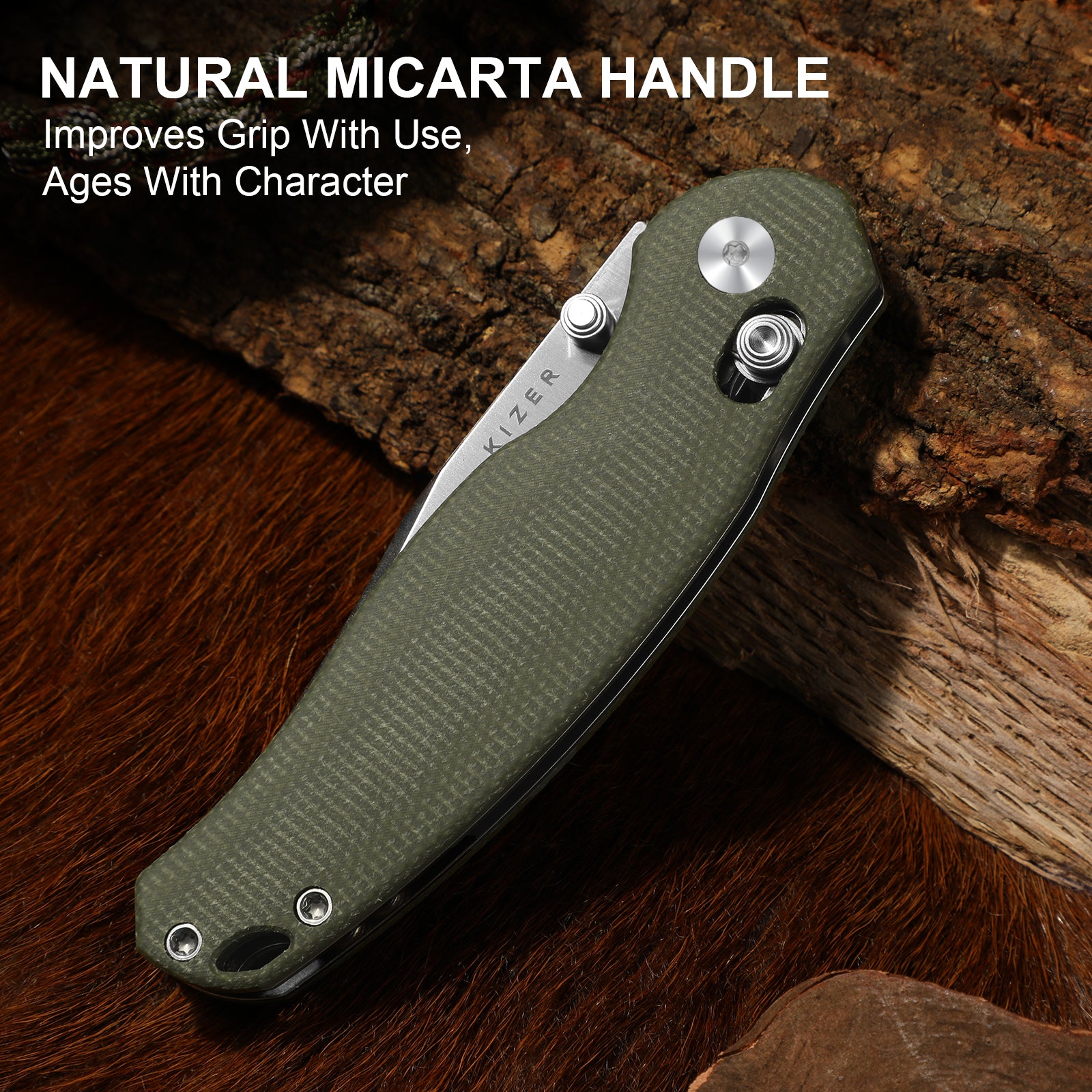 Phoca CC 2.9 inch AEB-L Micarta V3780A1-Kizer