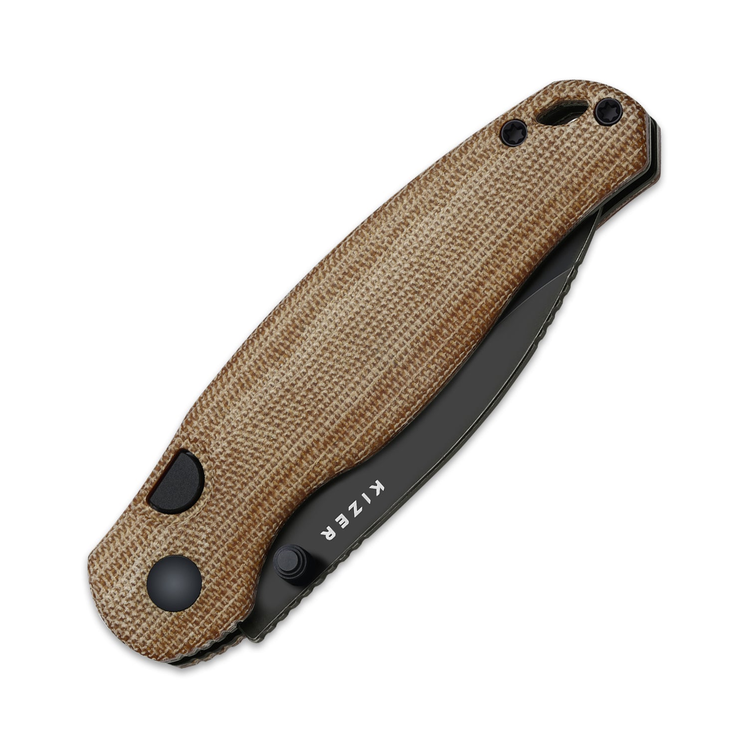 Phoca BD 14C28N Norplex UltreX™ Micarta Button Liner Lock - Kizer