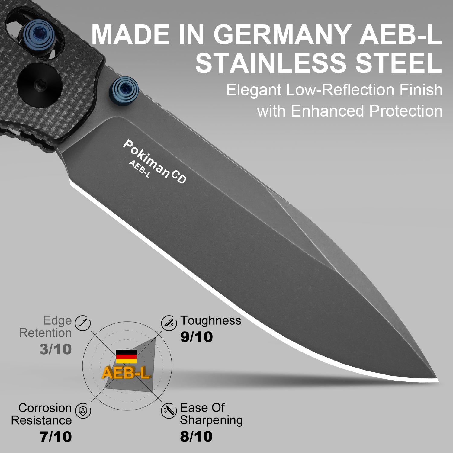 Pokiman CD | Kizer Clutch Lock™ | Drop Point | Four-Finger Full Grip | Micarta | KizerV™ 3789A1