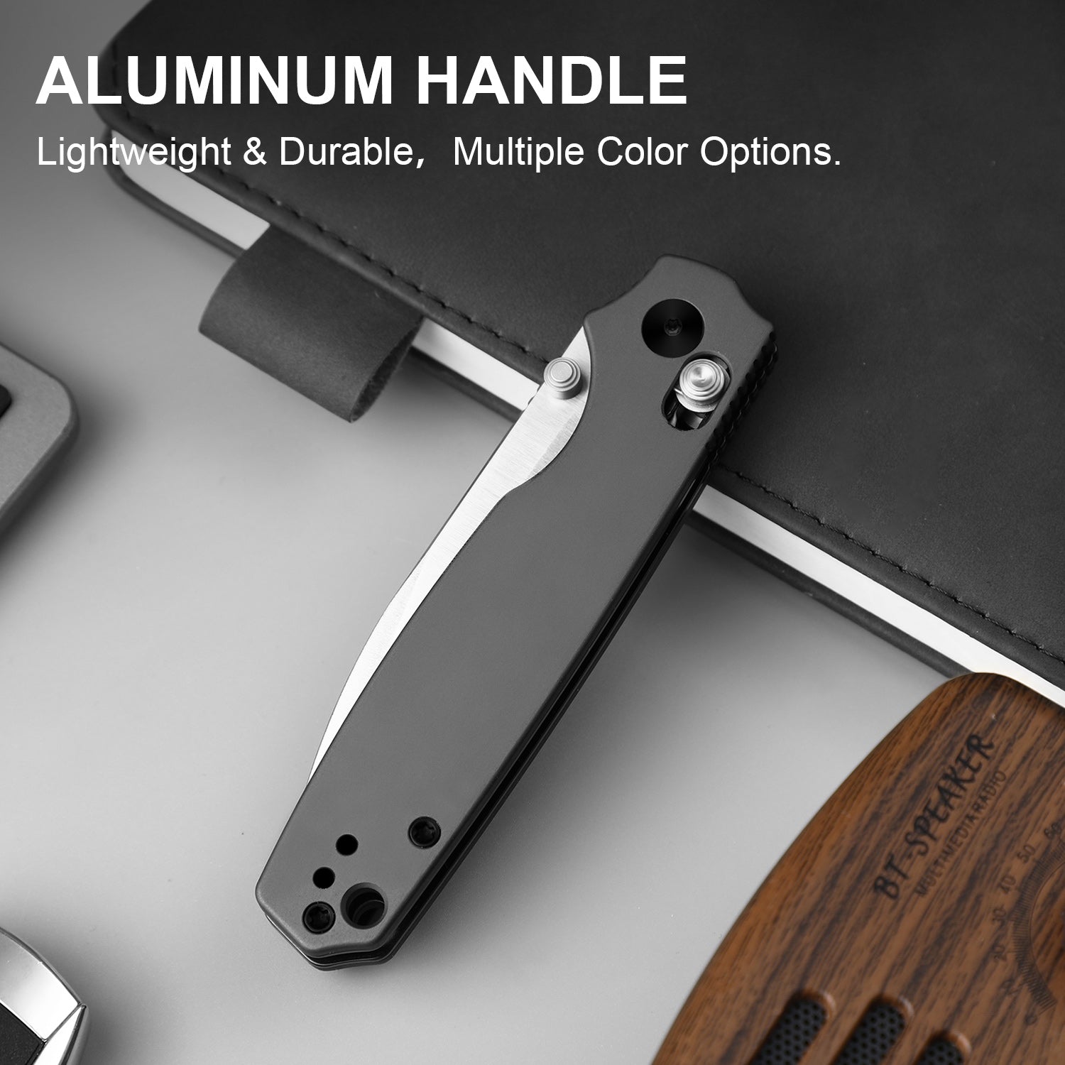 Pokiman CD | Kizer Clutch Lock™ | Drop Point | Four-Finger Full Grip | Aluminum | KizerV™ 3789A2