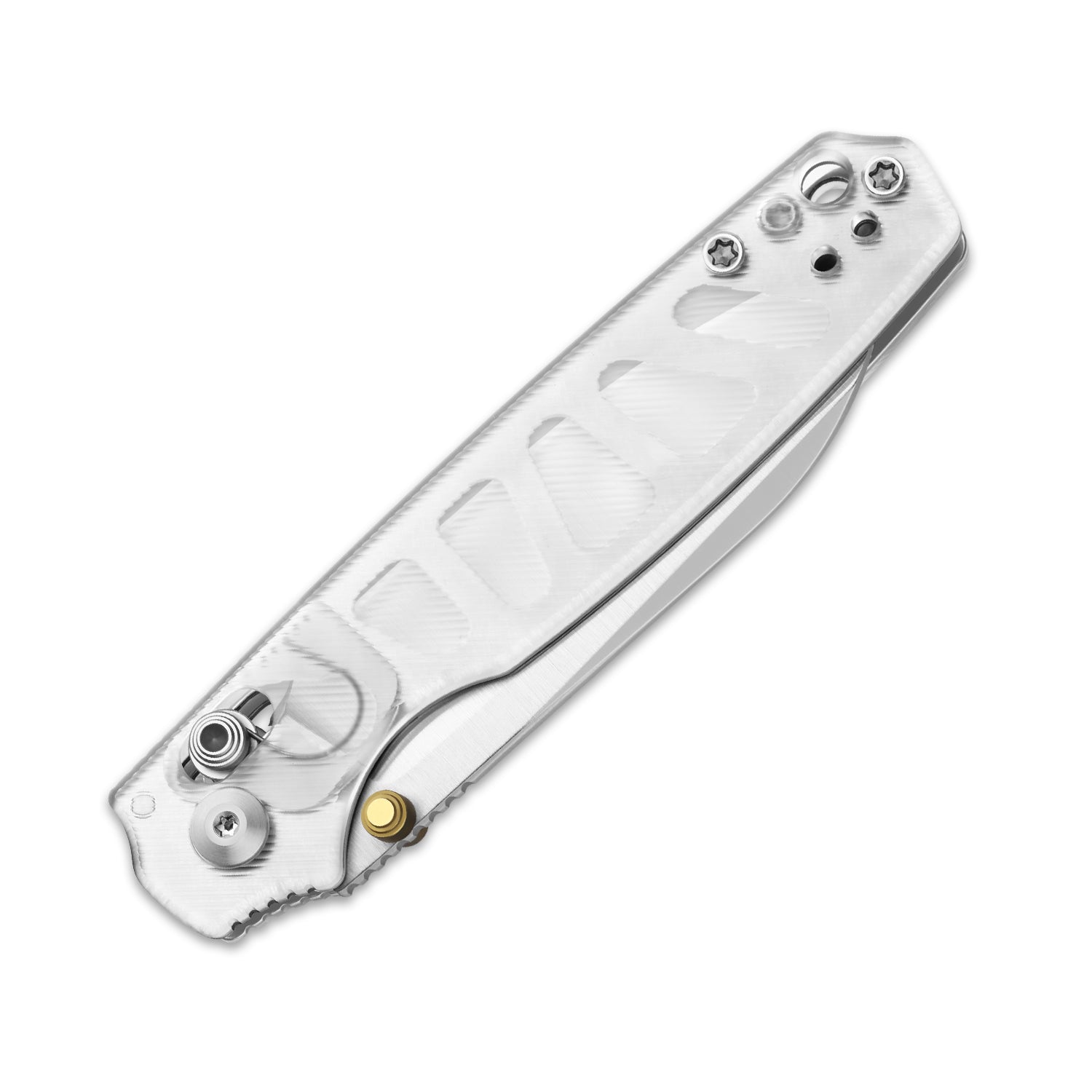 Pokiman CS | Kizer Clutch Lock™ |Sheepsfoot | Four-Finger Full Grip | Clear Acrylic | KizerV™ 3789A5