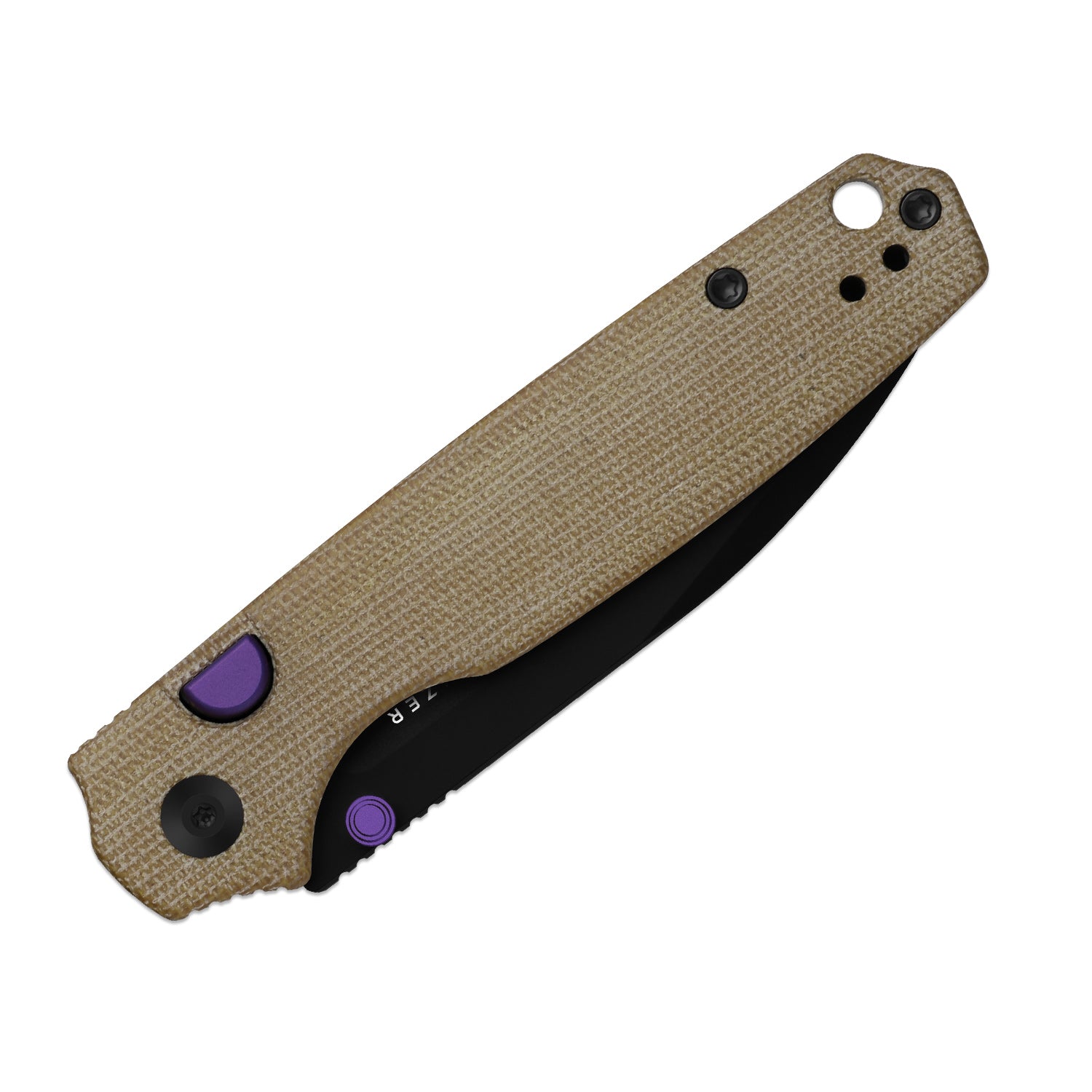 Pokiman BLL | Kizer Button Liner Lock™ | AEB-L | Brown Micarta Handle | KizerV™ 3789BDA1