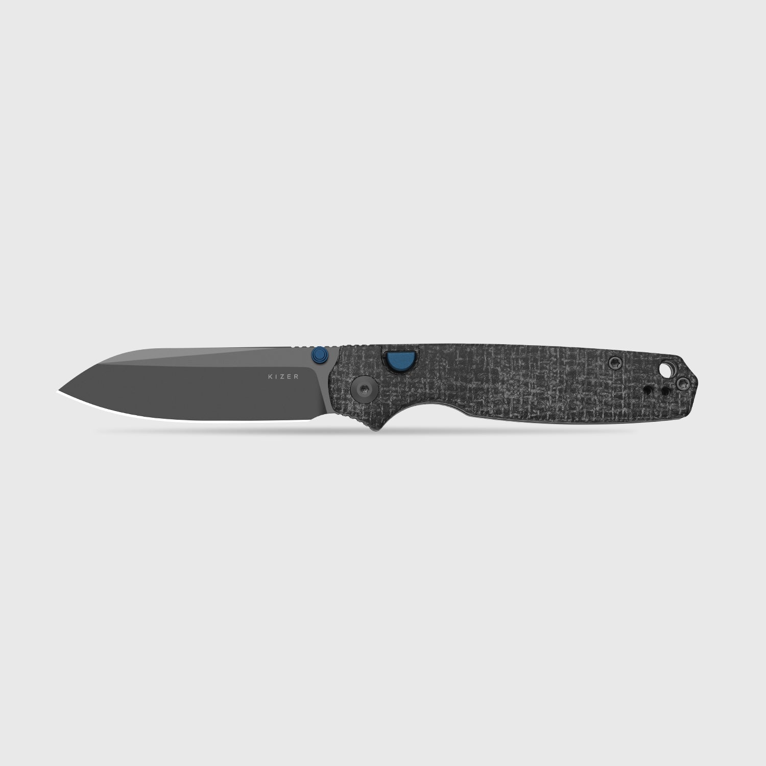 Pokiman BLL | Kizer Button Liner Lock™ | AEB-L | Black Micarta Handle | KizerV™ 3789BSA1
