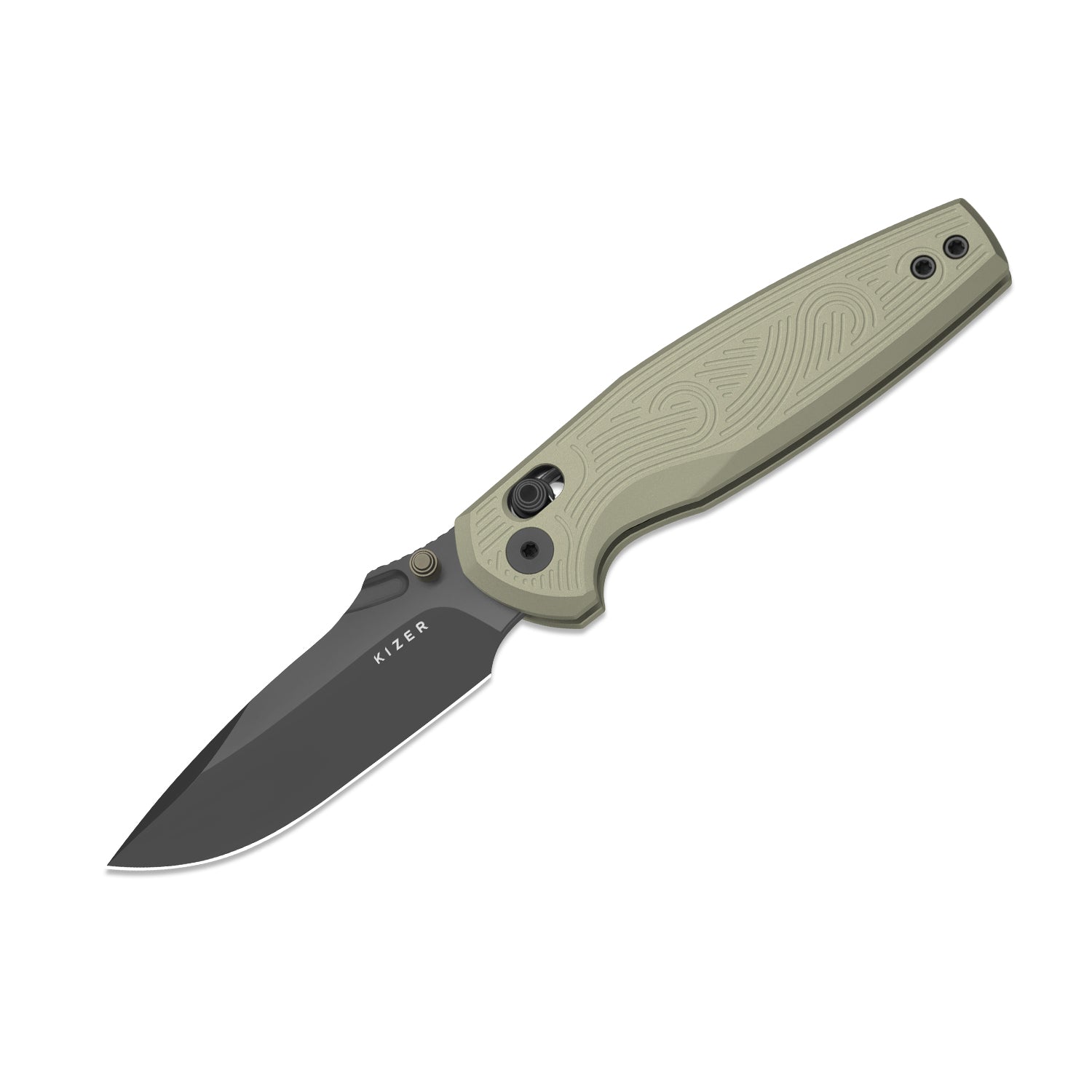 Khamsin | Kizer Clutch Lock™ | Nitro-V | Sandstorm Aluminum | Satin Fi