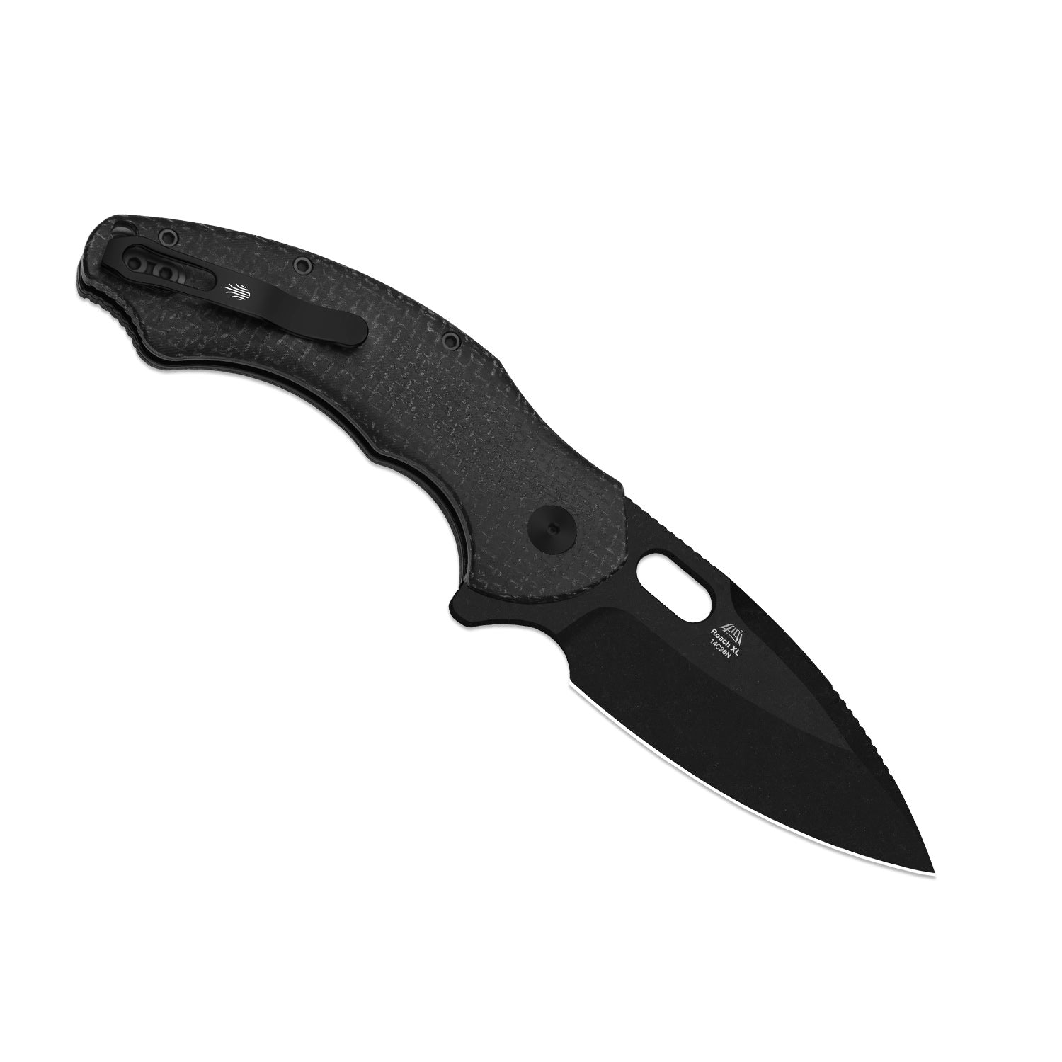 【KRAZY BEE】 FUSHICHOURUSHGUARD XL Roach XL | Kizer Button Liner Lock™ | 14C28N | Micarta | KizerV™ 4477B