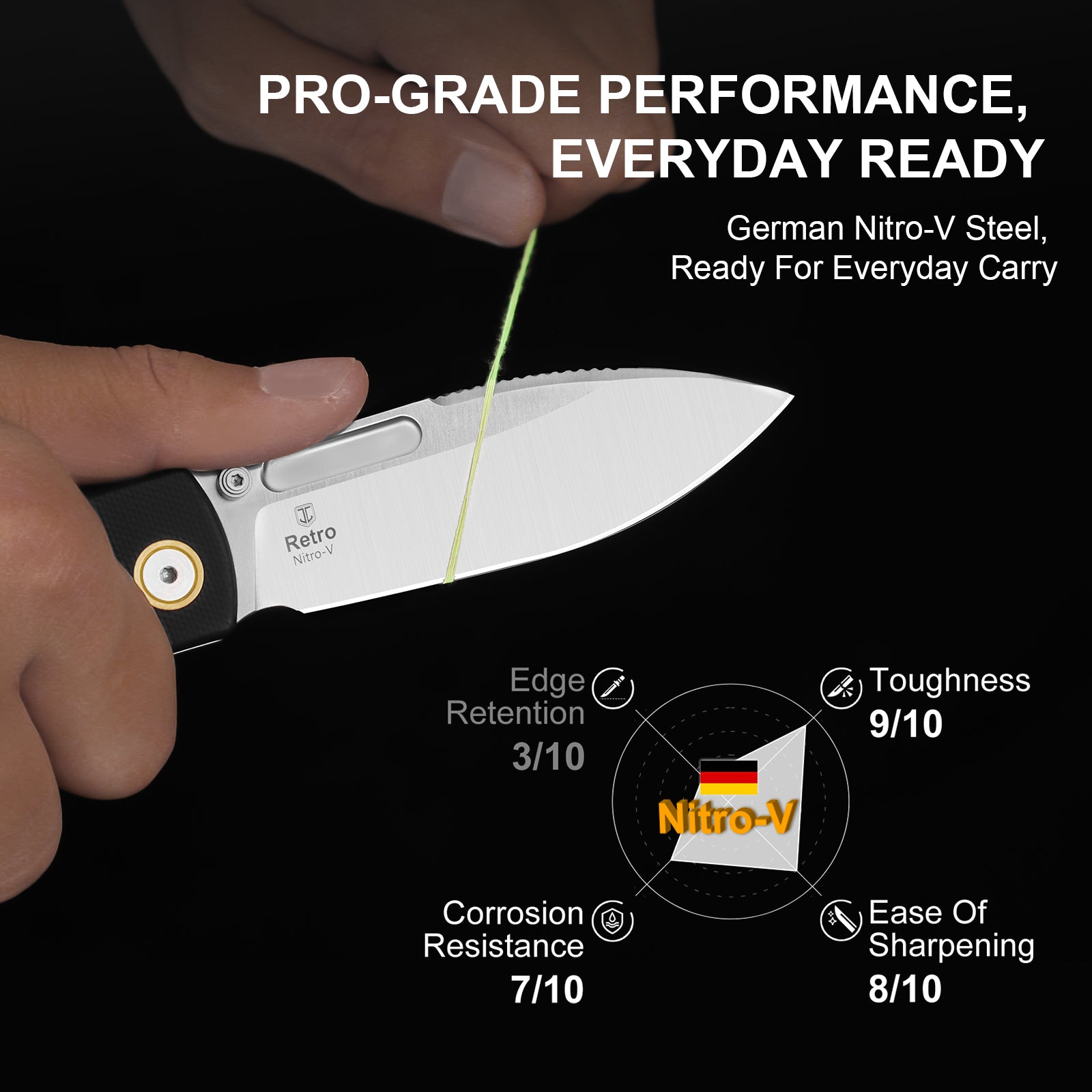 Retro | Nitro-V | G10 & Brass | V4726A2