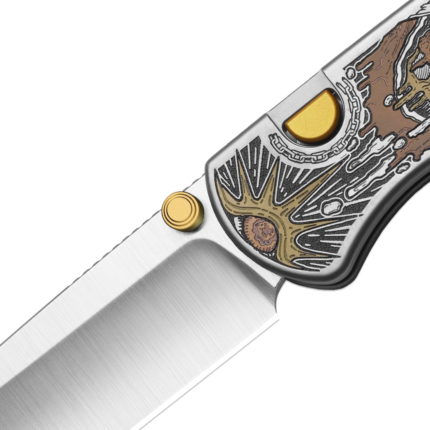 Drop Bear® Zero | Vanax | Hand-brushed | Hollow Grind | Titanium (Lase