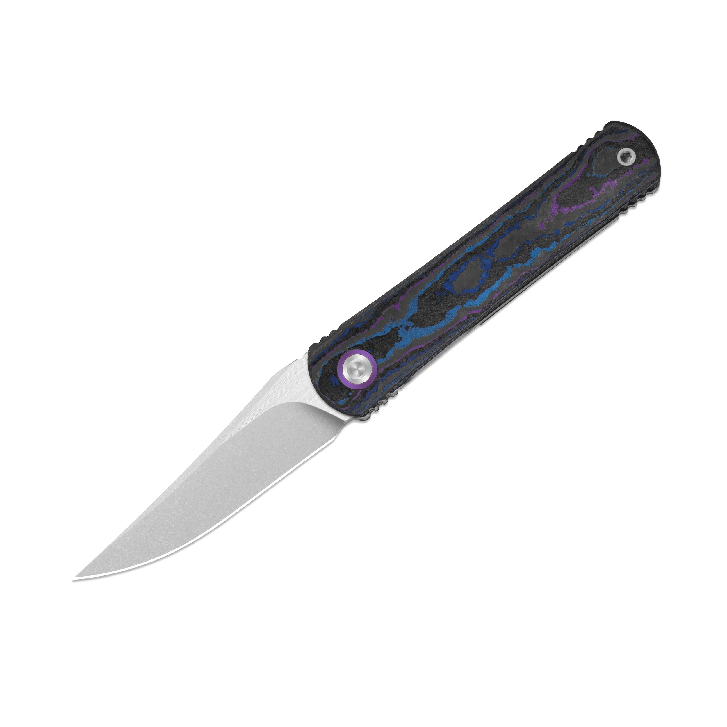 Feist 3 | CPM S90V + Stonewashed & Flat Brushed | UV-Luminescent | Cli