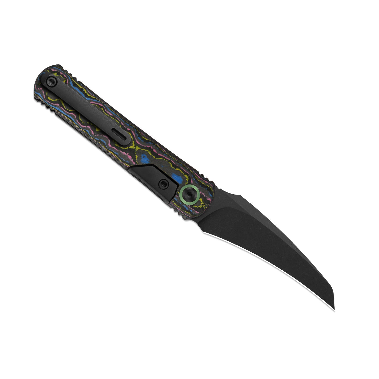 Feist 3 | CPM S90V + Matte DLC Ultra | Hawkbill | UV-Luminescent | Tit