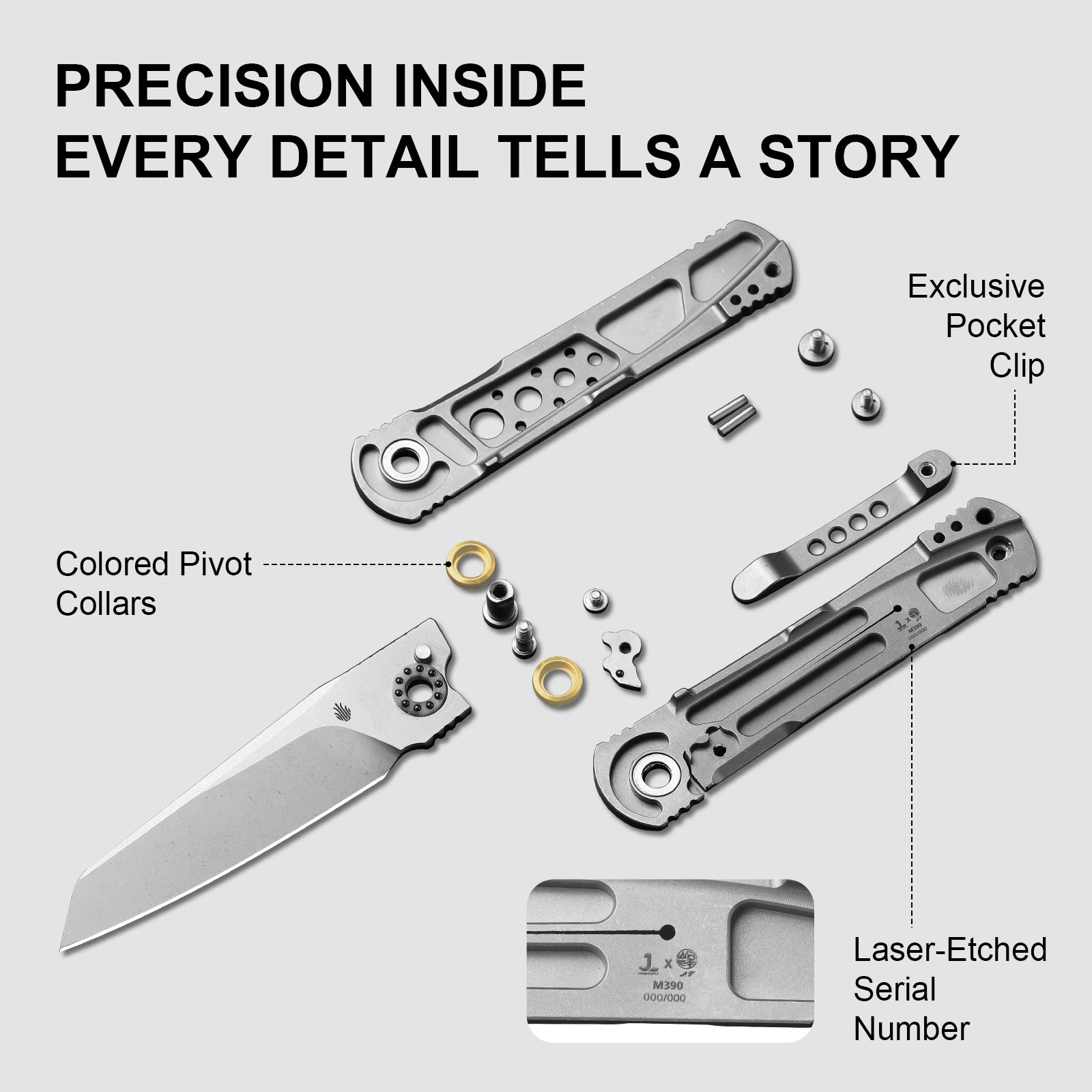 Feist 2  | M390 | Titanium | ZX-3499.2A1 | Limited | KIZERX®