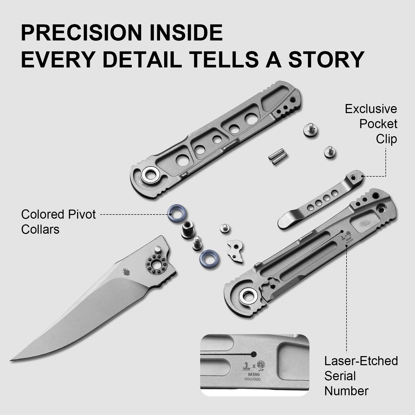 Feist 2 X Series 2.8 inch M390 Titanium ZX-3499.2A2-Kizer
