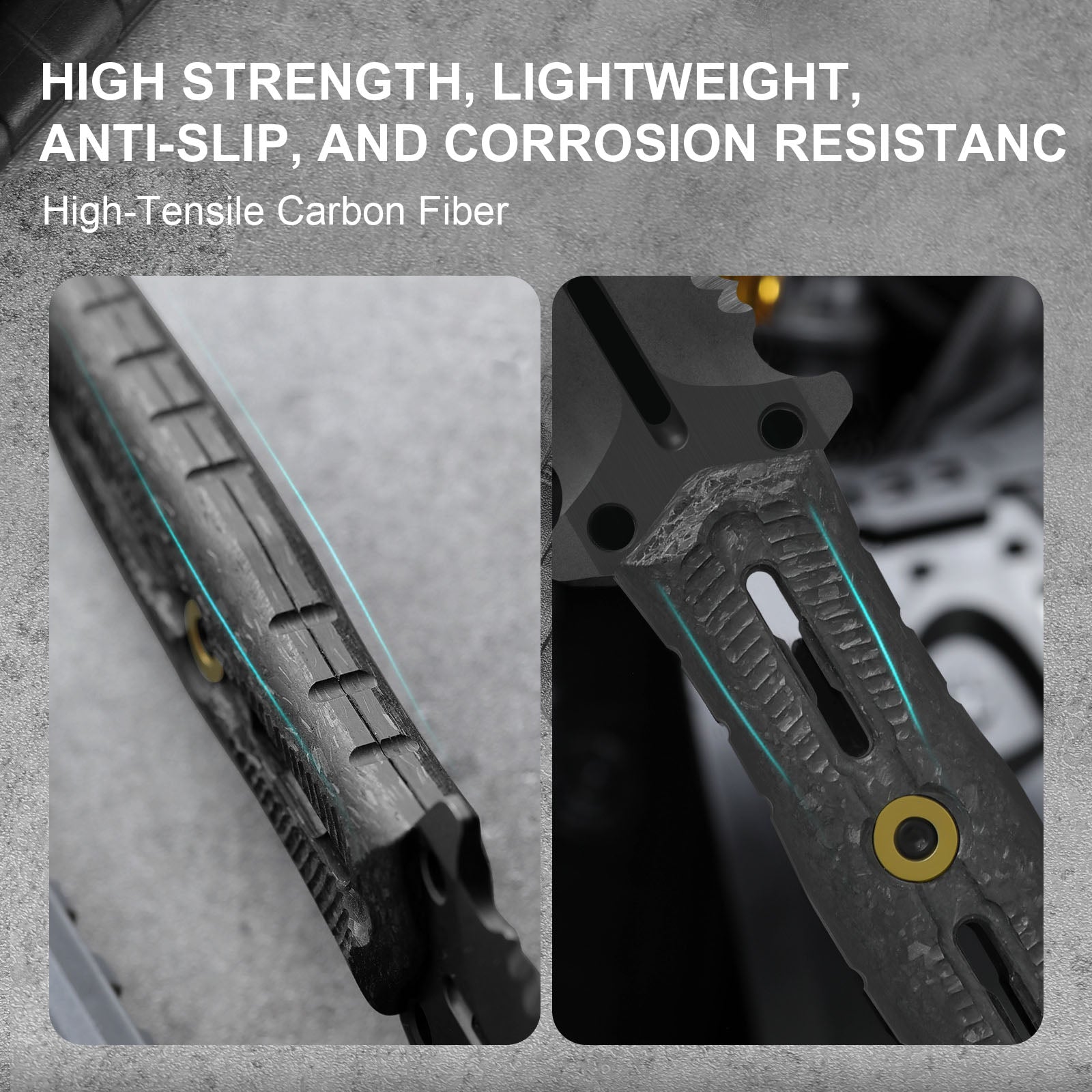 NORCROSS | M390 | Carbon Fiber | ZX-FB01A1 - Double Edged | KIZERX®