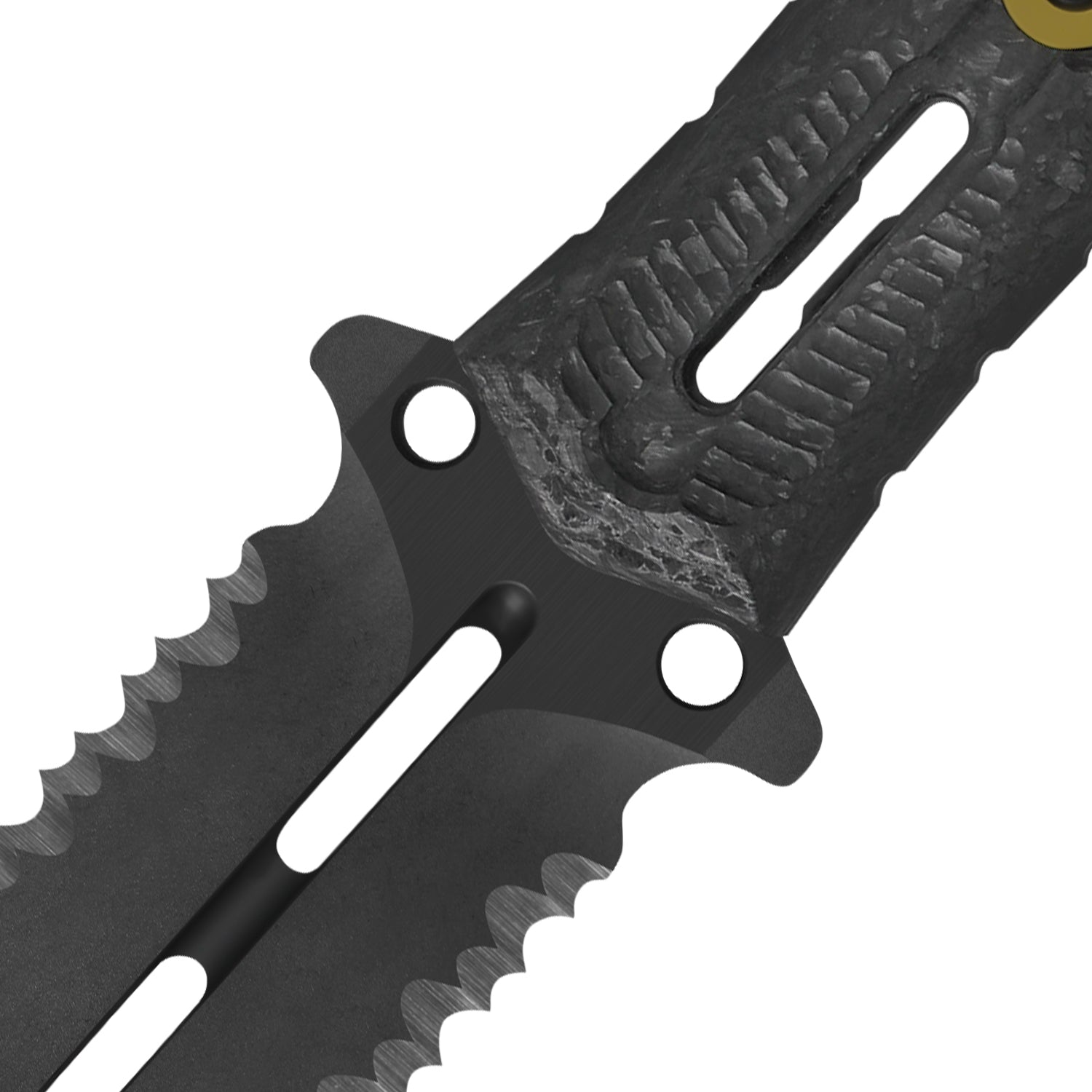 NORCROSS | M390 | Carbon Fiber | ZX-FB01A1 - Double Edged | KIZERX®