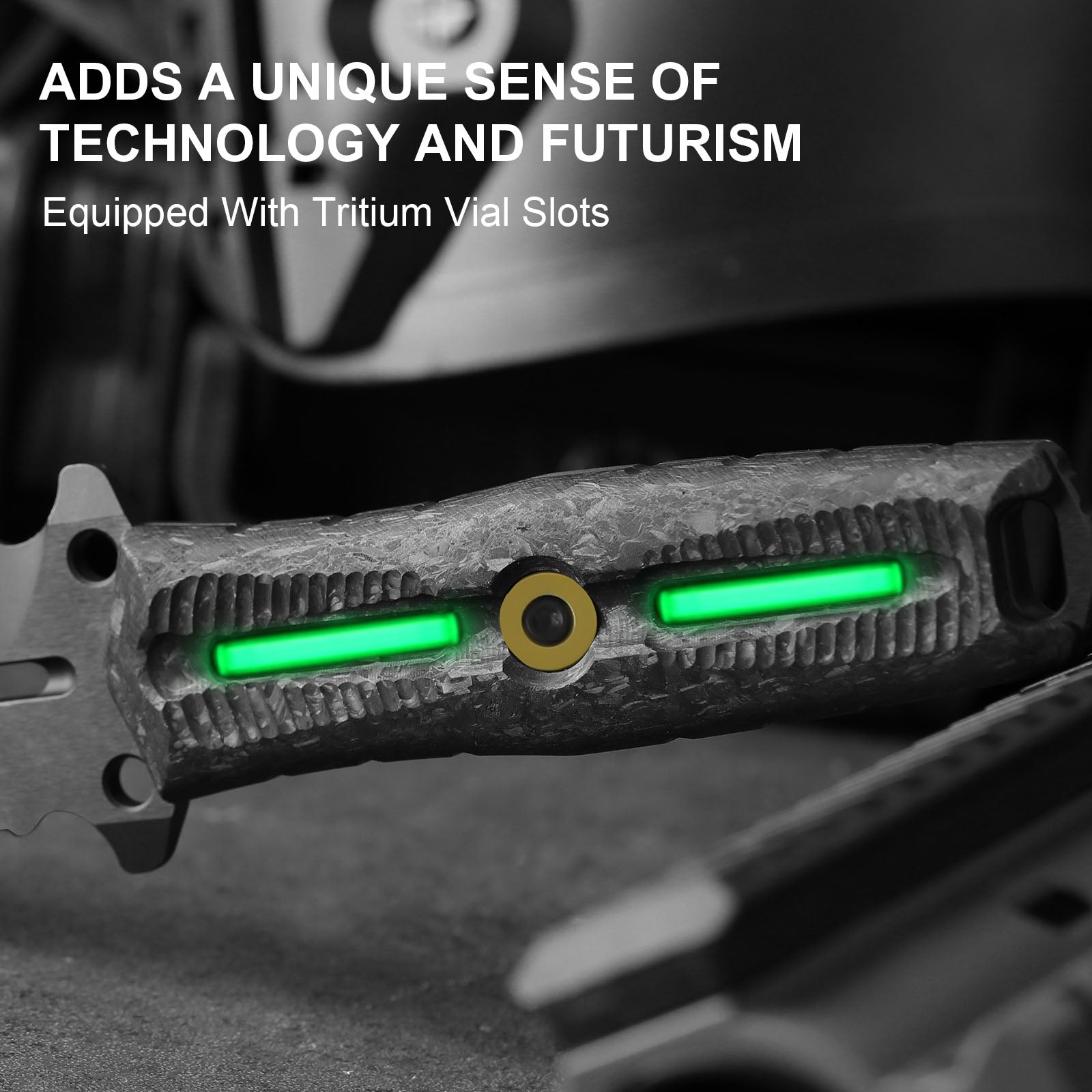 Norcross | M390 | Carbon Fiber | ZX-FB01A2 - Single Edged | KIZERX®