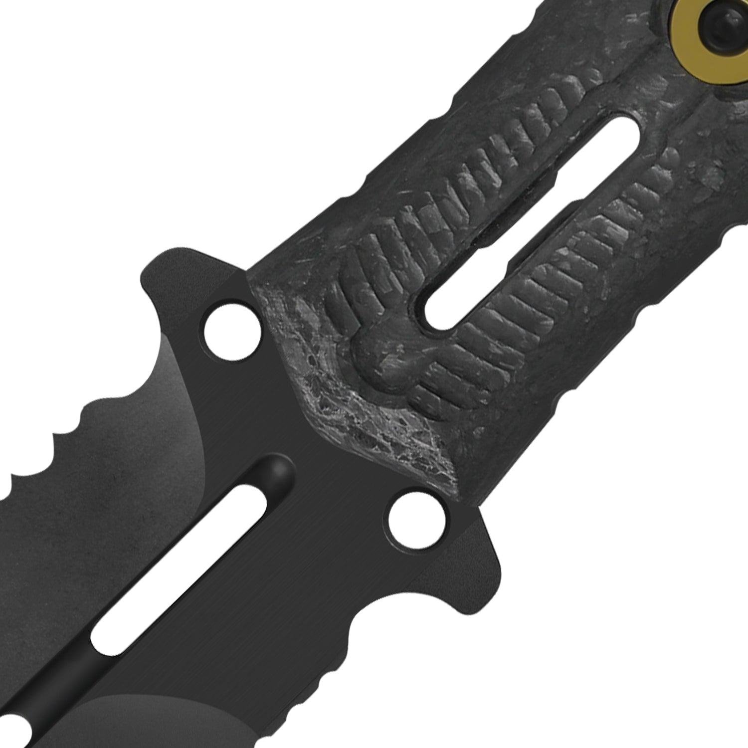 Norcross | M390 | Carbon Fiber | ZX-FB01A2 - Single Edged | KIZERX®