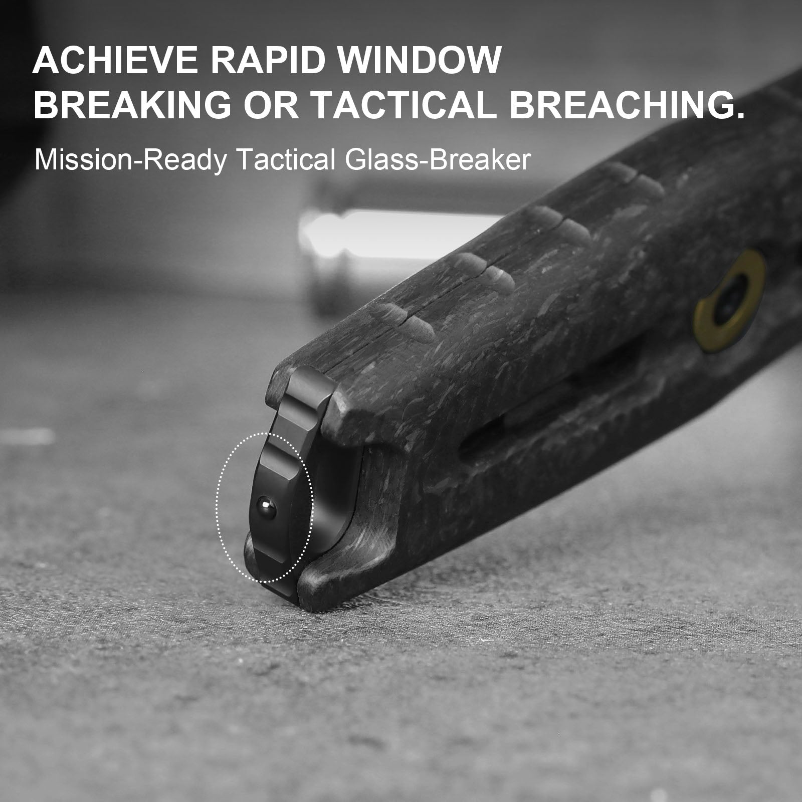 Norcross | M390 | Carbon Fiber | ZX-FB01A2 - Single Edged | KIZERX®