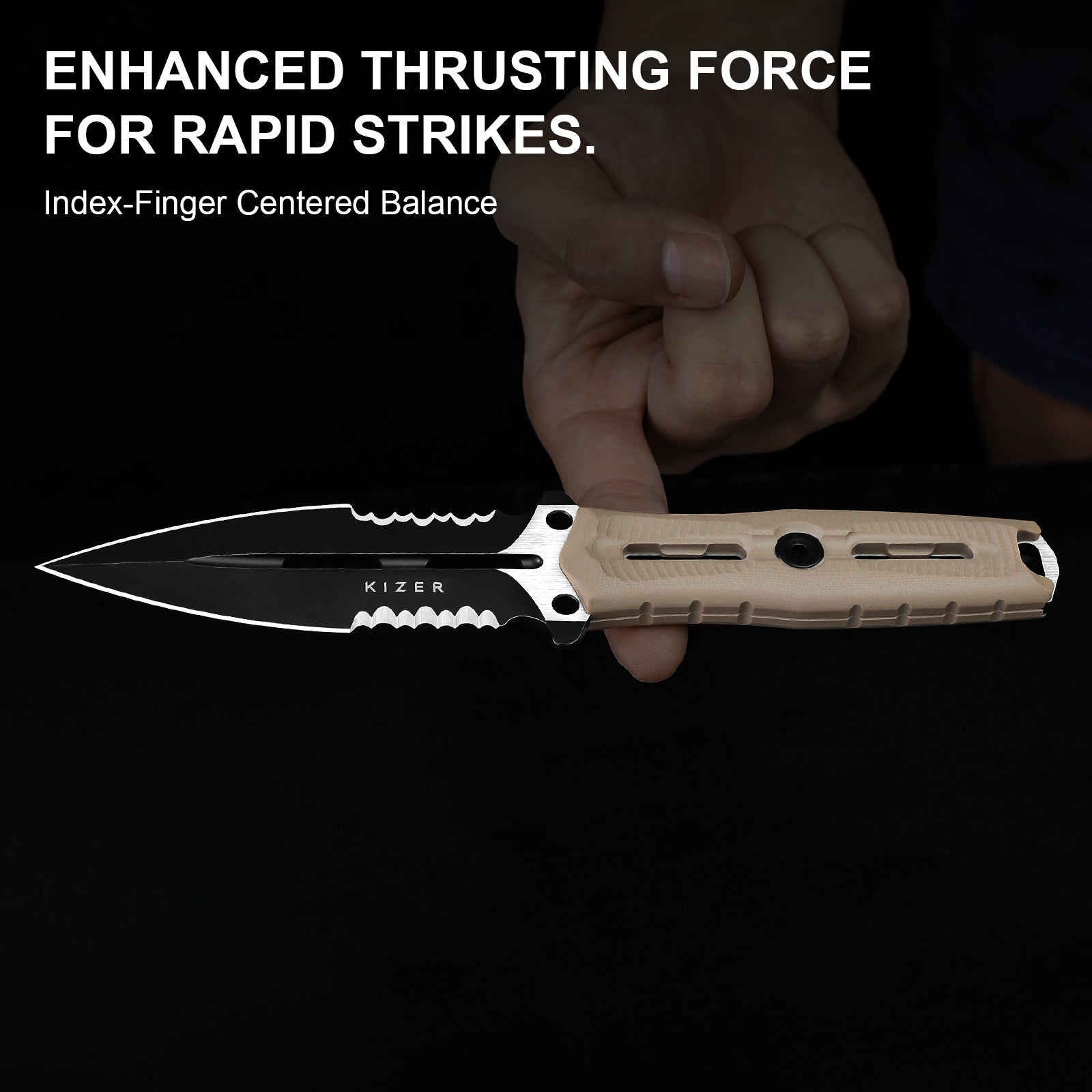 NORCROSS | Nitro-V | G10 | ZX-FB01A3 - Double Edged | KIZERX®