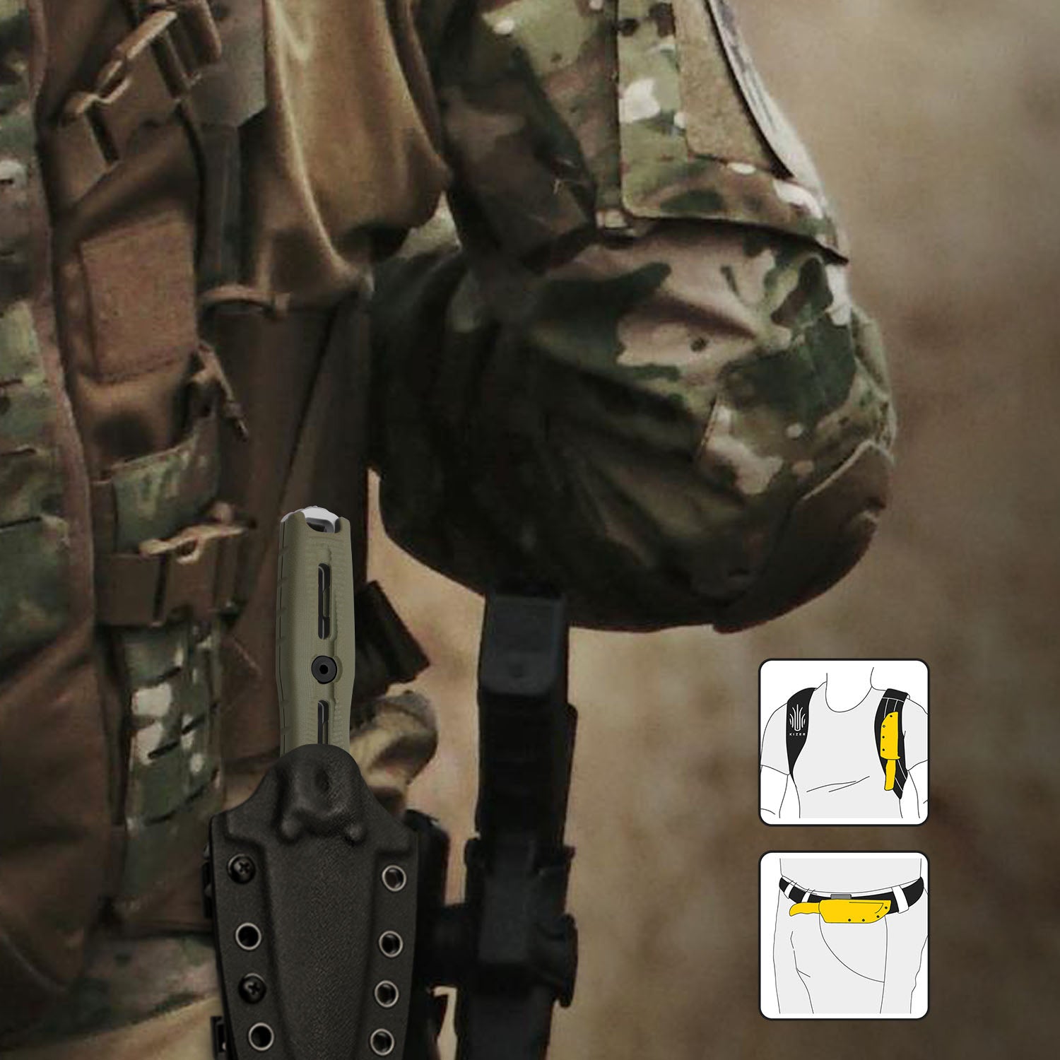 NORCROSS | Nitro-V | G10 | ZX-FB01A4 - Single Edged | KIZERX®